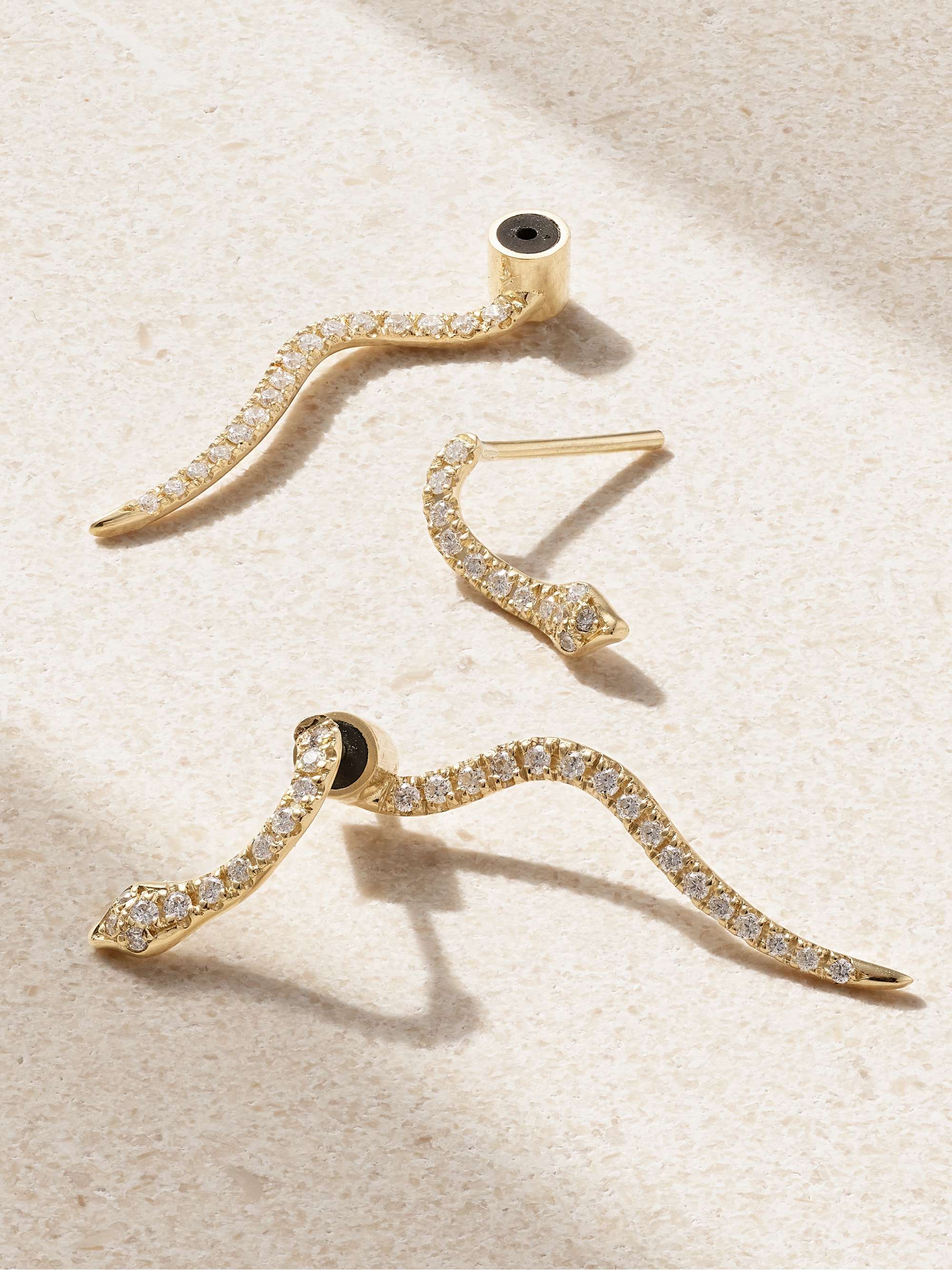 ILEANA MAKRI Boa 18-karat gold earrings