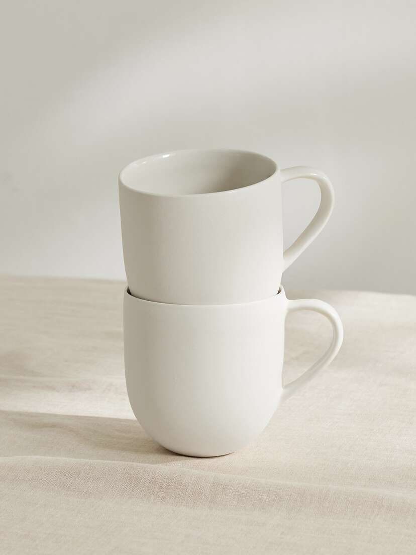 Mud Australia + Net Sustain Round Set Of Two Porcelain Mugs