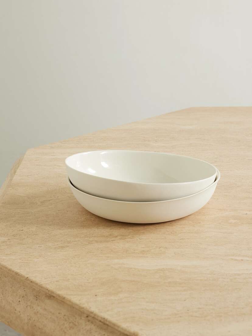 Mud Australia + Net Sustain Pebble Medium Set Of Two Porcelain Bowls