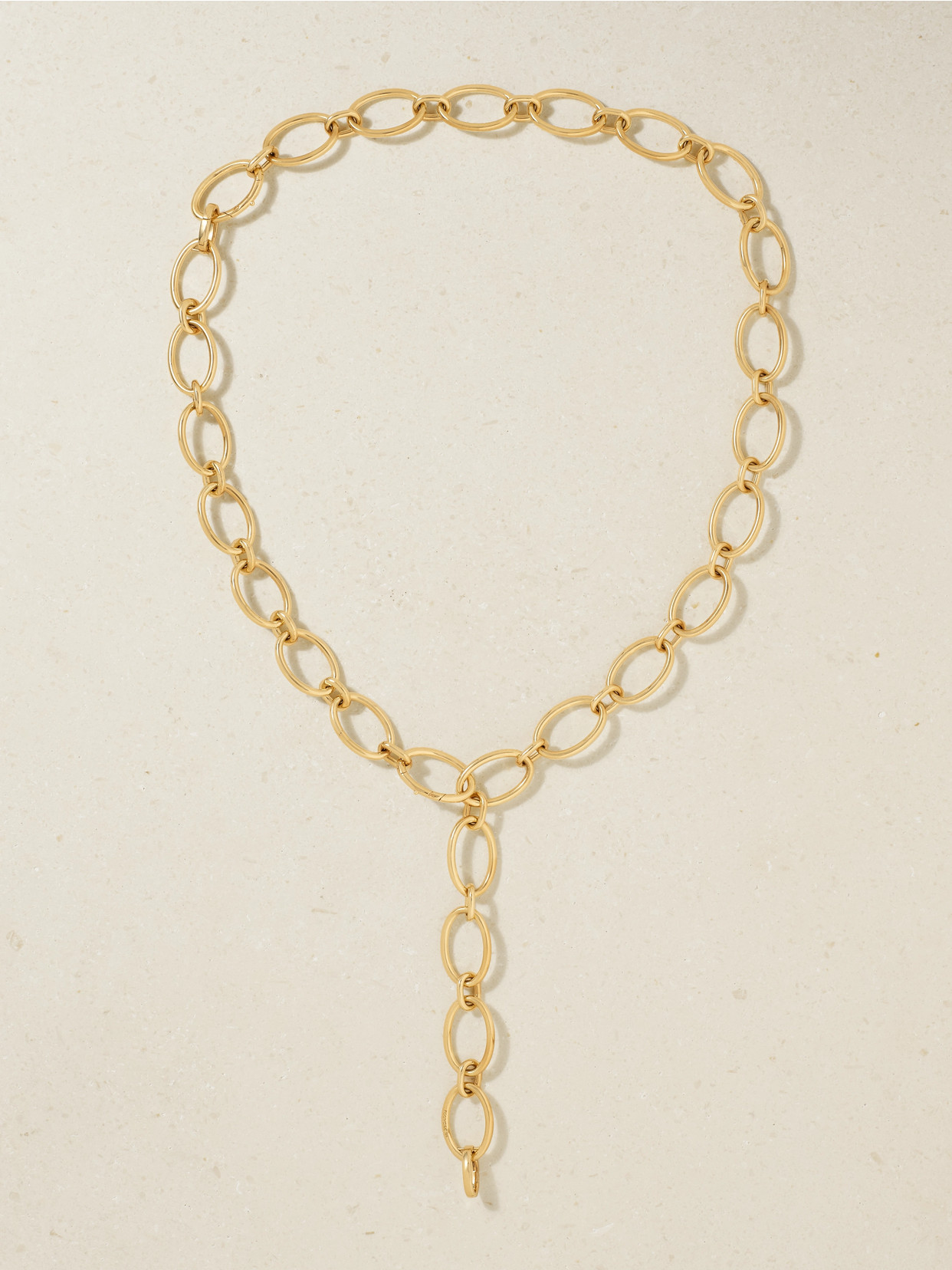 Foundrae Oval Link Chain 18-karat Gold Necklace And Bracelet Set