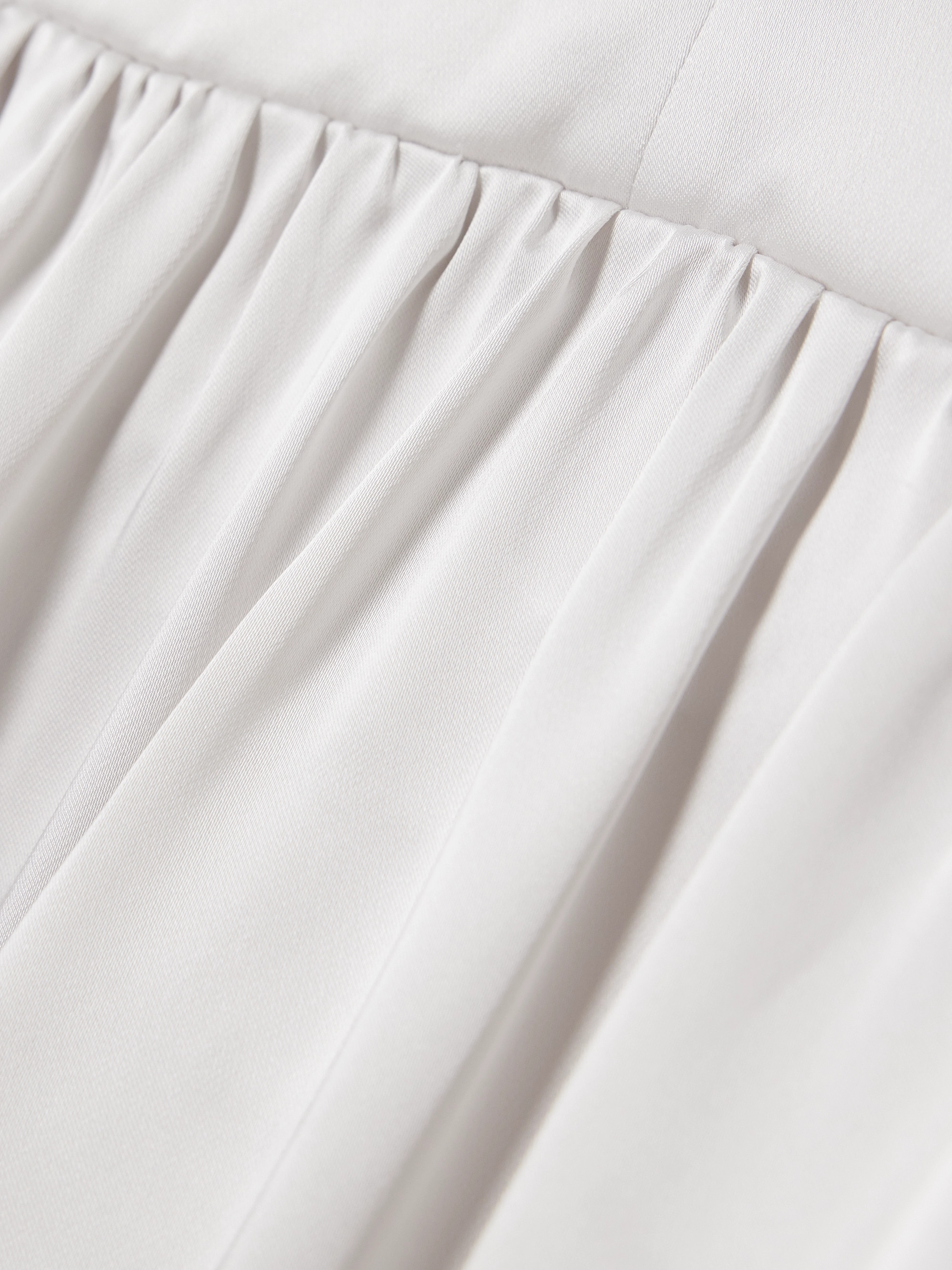 16Arlington Salina gathered satin halterneck gown