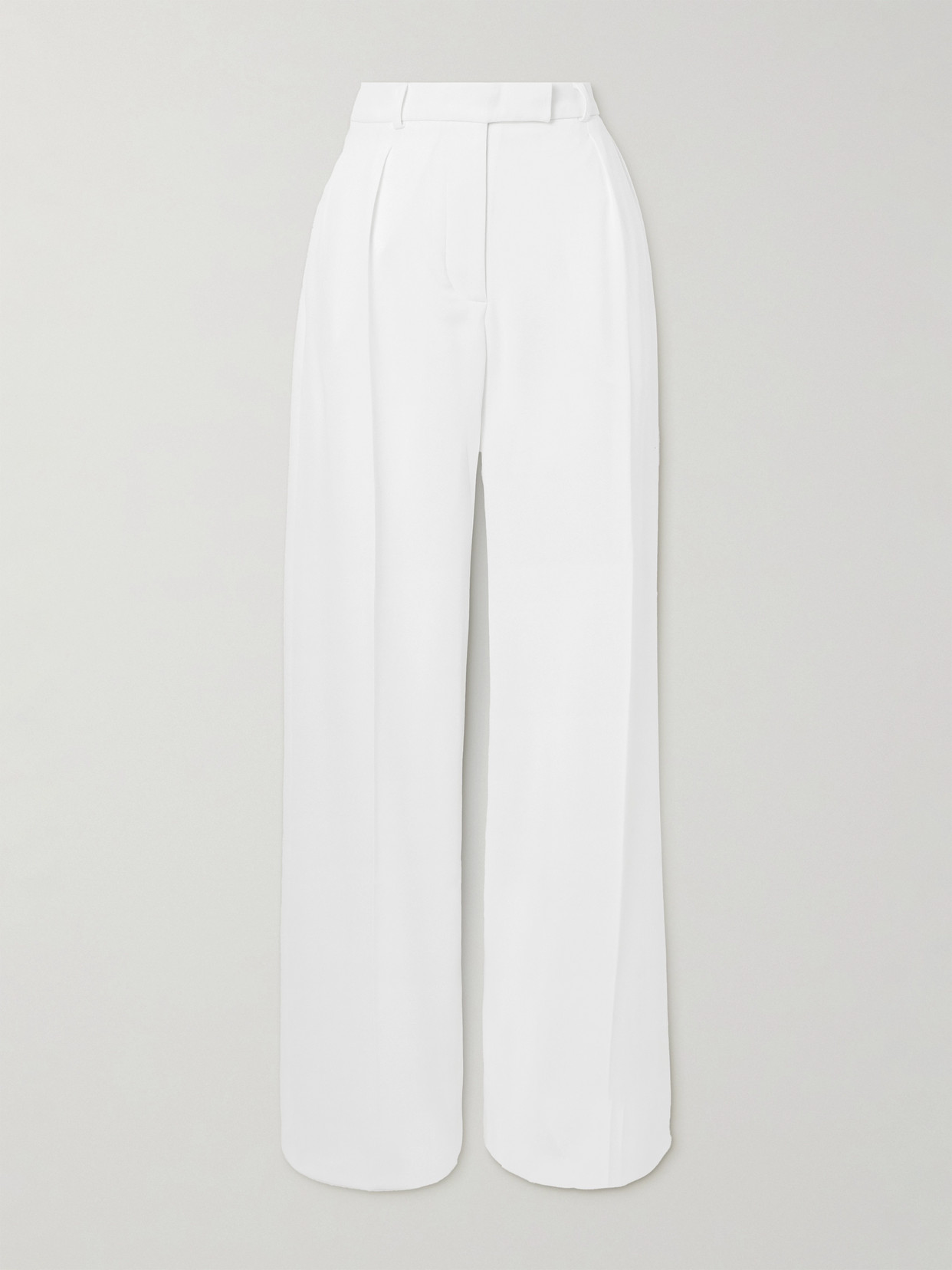 16ARLINGTON - Herus Pleated Crepe Wide-leg Pants - White