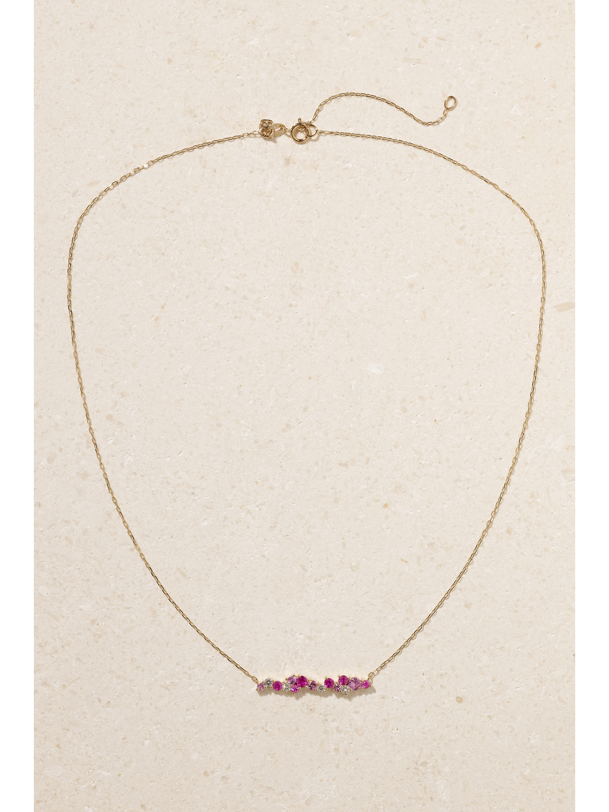 Sydney Evan Cocktail Bar 14-karat Gold, Sapphire And Diamond Necklace In Gold