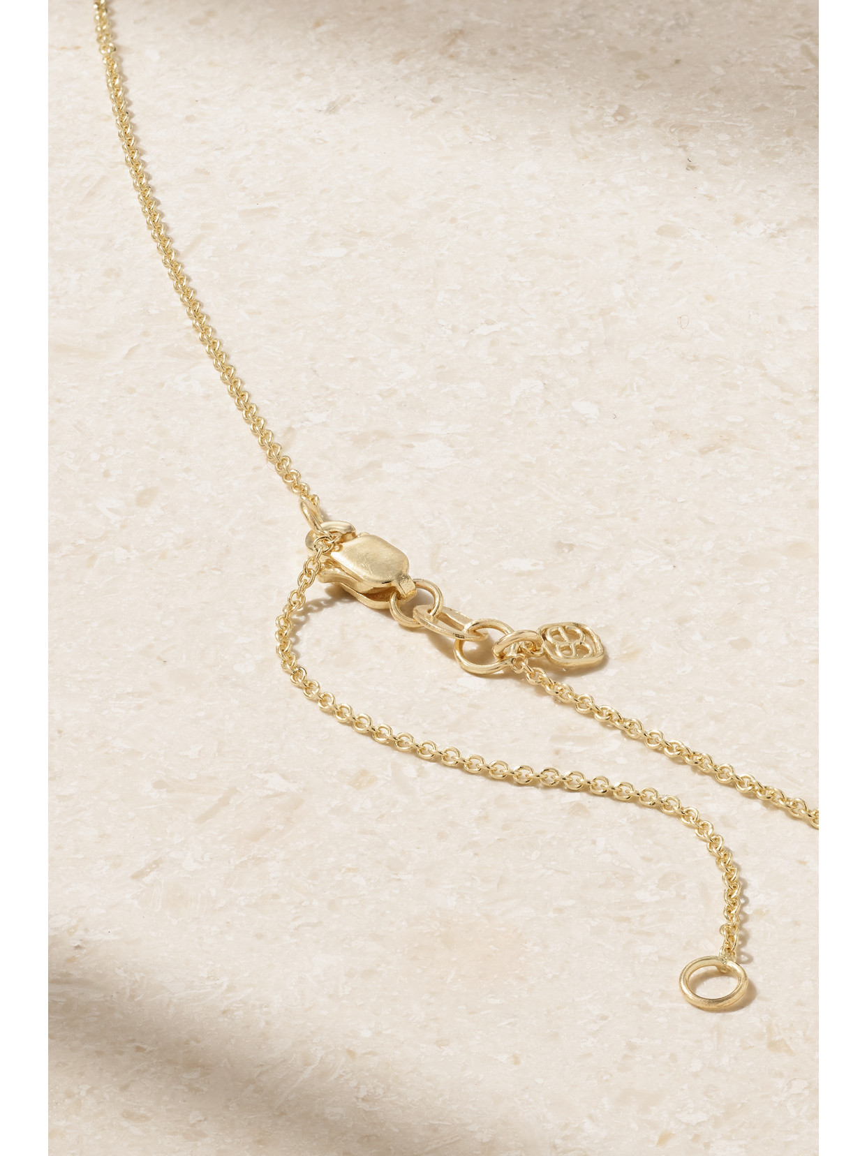 Shop Sydney Evan Heart Open Icon Charm 14-karat Gold Diamond Necklace