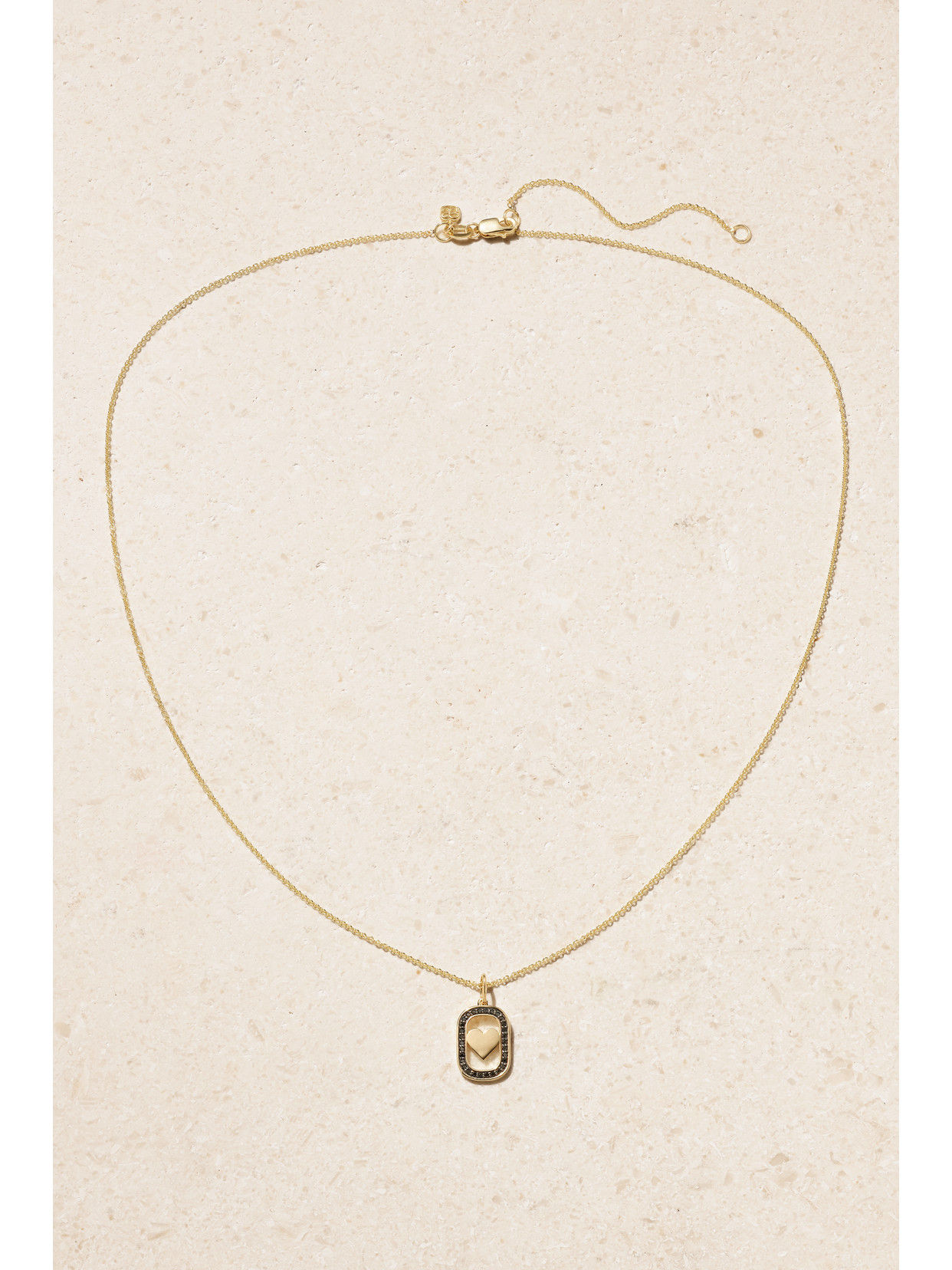 Shop Sydney Evan Heart Open Icon Charm 14-karat Gold Diamond Necklace