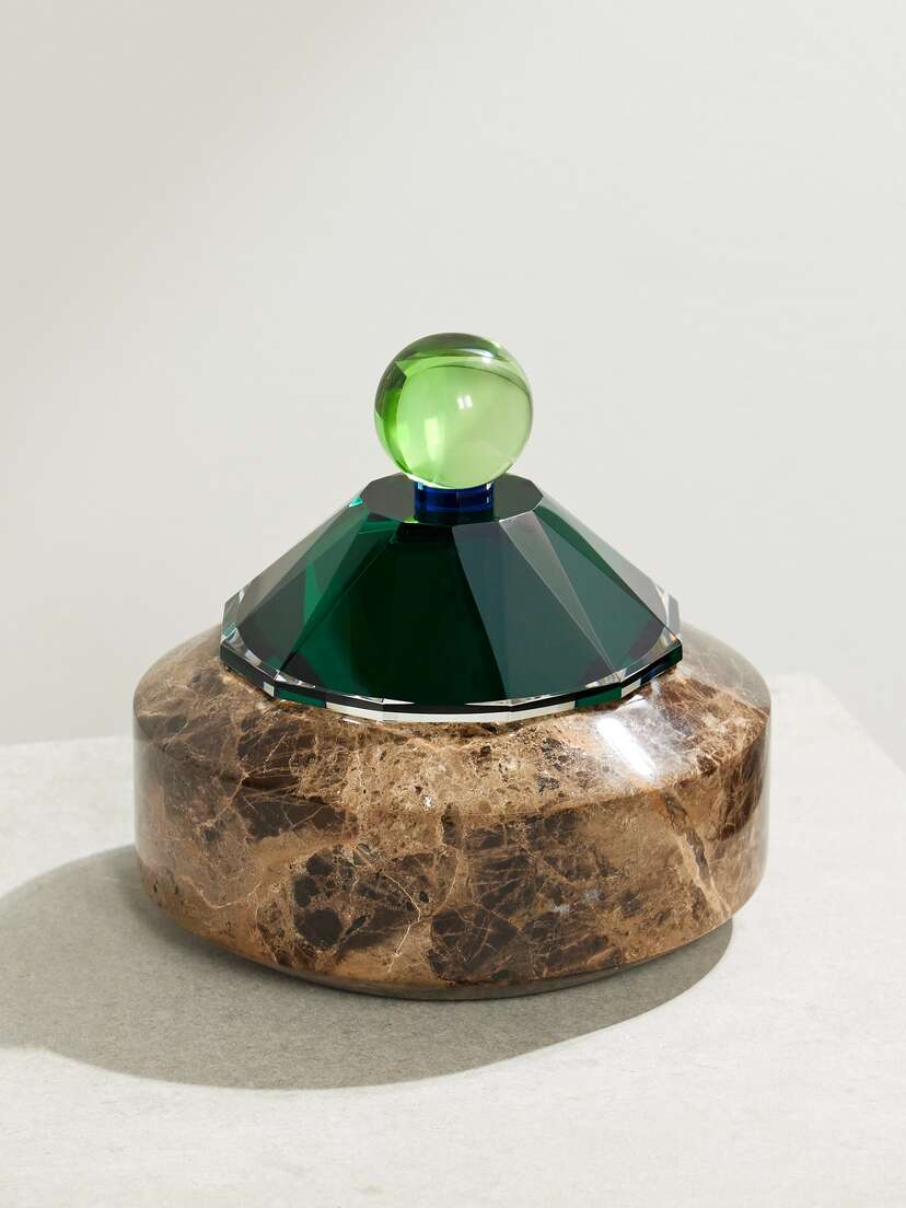 Reflections Copenhagen Apple Marble And Crystal Bonbonniere