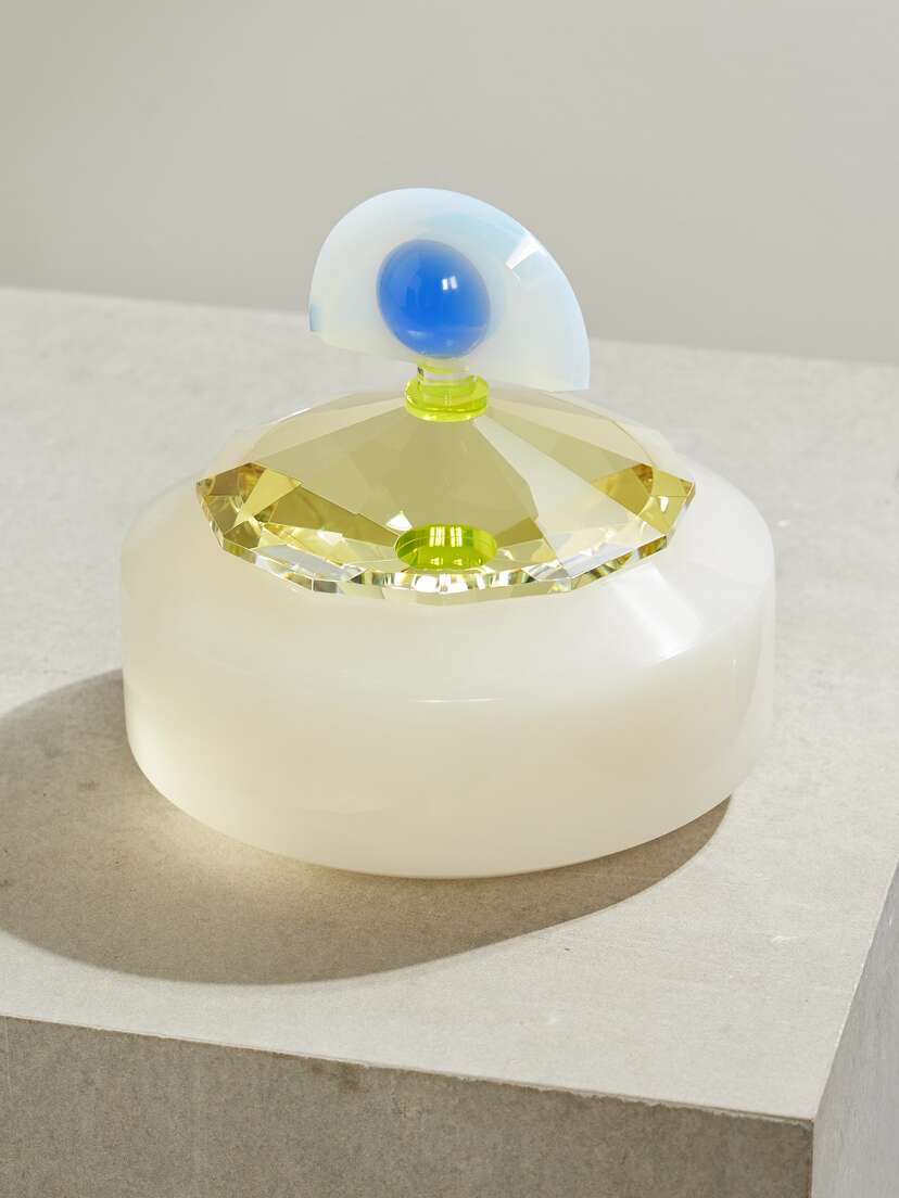 Reflections Copenhagen Blueberry Onyx And Crystal Bonbonnière