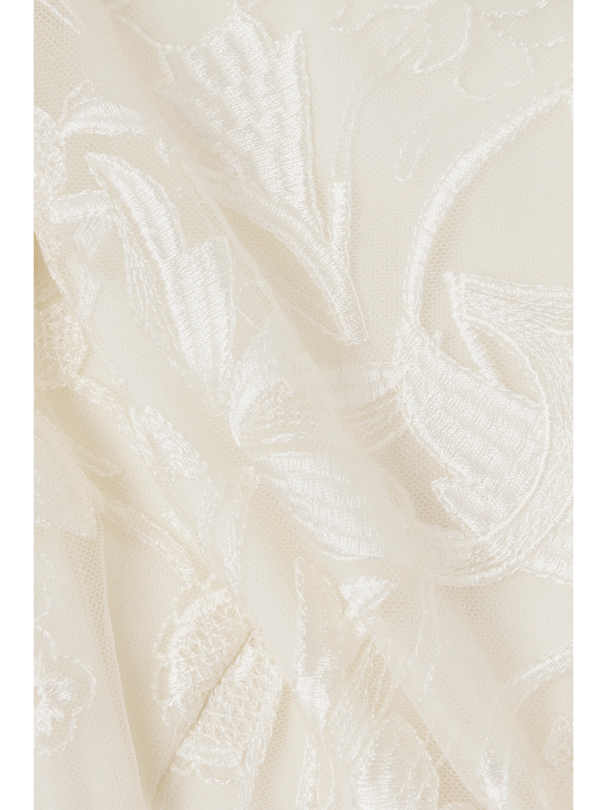 Zuhair Murad Floral Scene bow-detailed embroidered tulle gown