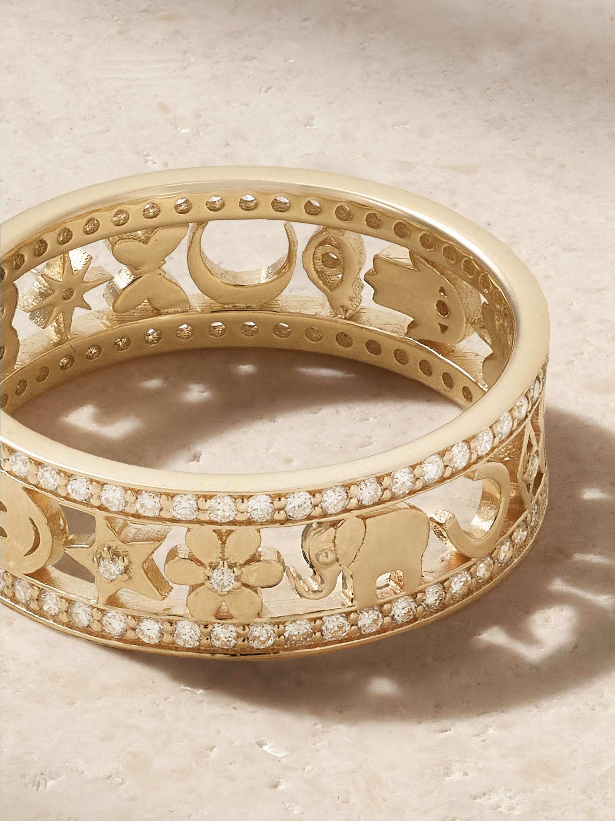 SYDNEY EVAN Icon 14-karat gold diamond ring