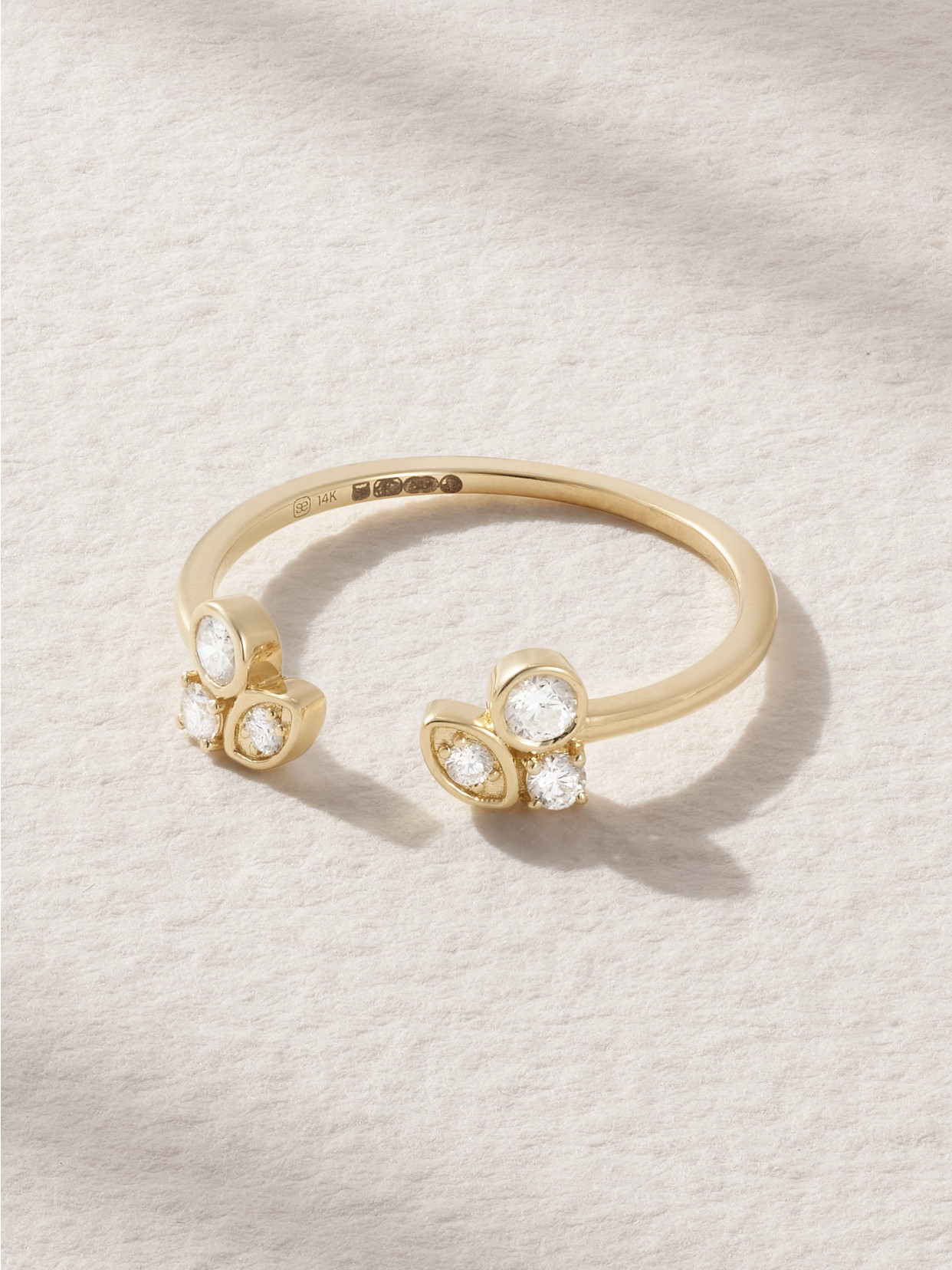 Sydney Evan 14-karat Gold Diamond Ring