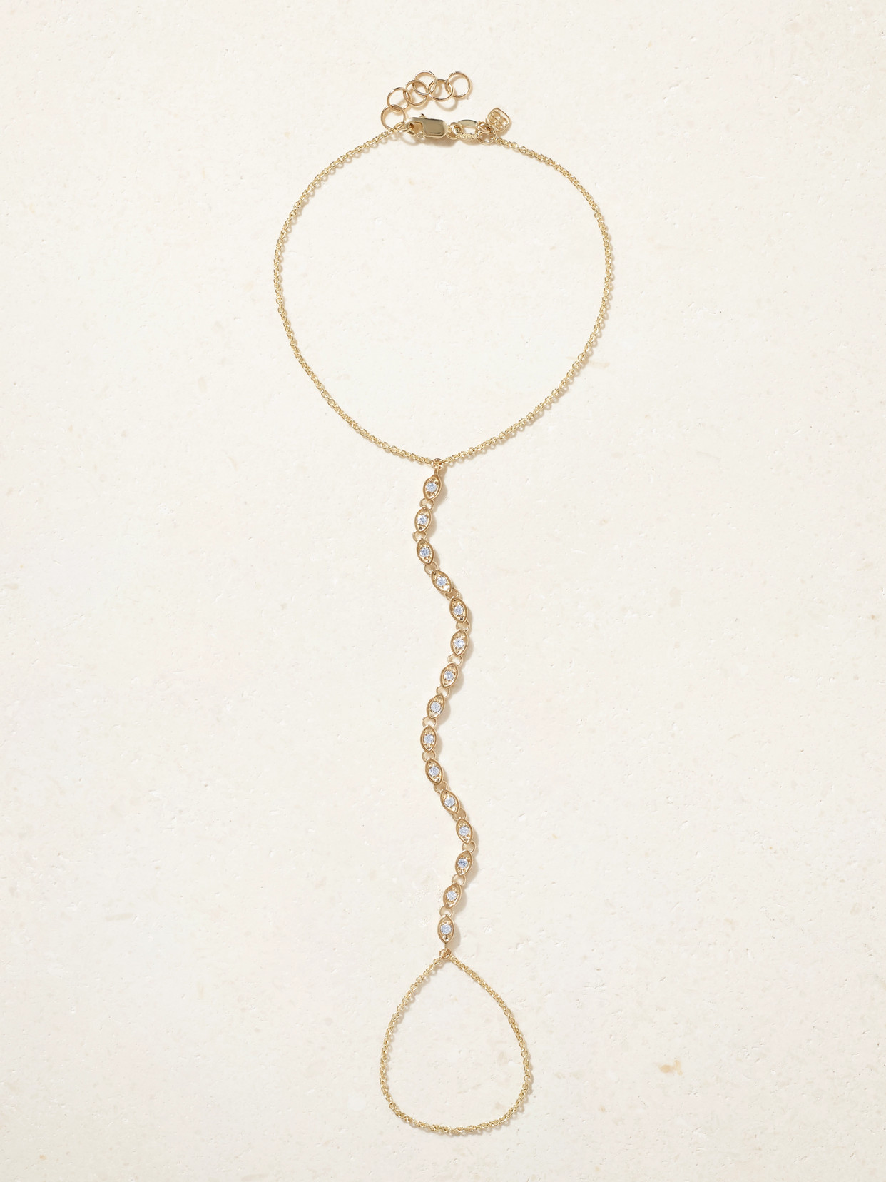 Sydney Evan - Princess 14-karat Gold Diamond Bracelet - One size