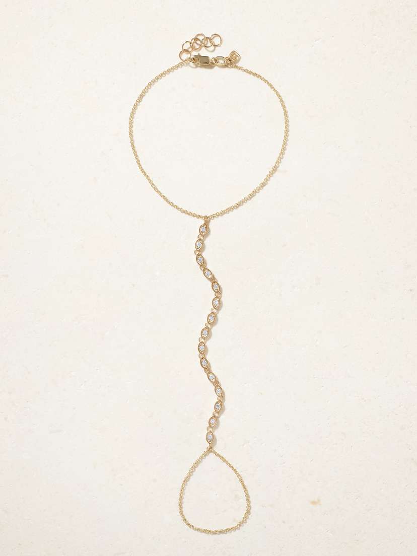 Sydney Evan Princess 14-karat Gold Diamond Bracelet