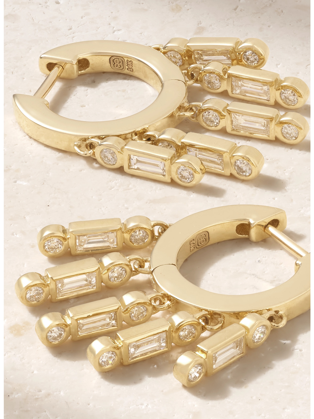 Sydney Evan 14-karat Gold Diamond Earrings In Gold