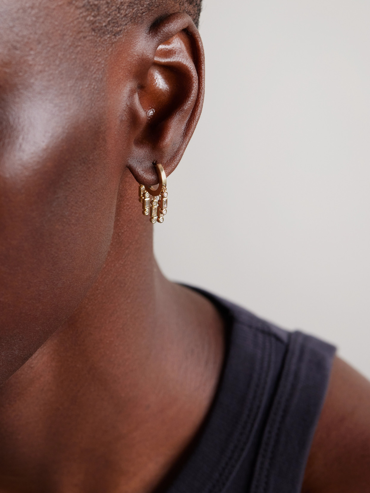 Sydney Evan 14-karat Gold Diamond Earrings In Gold