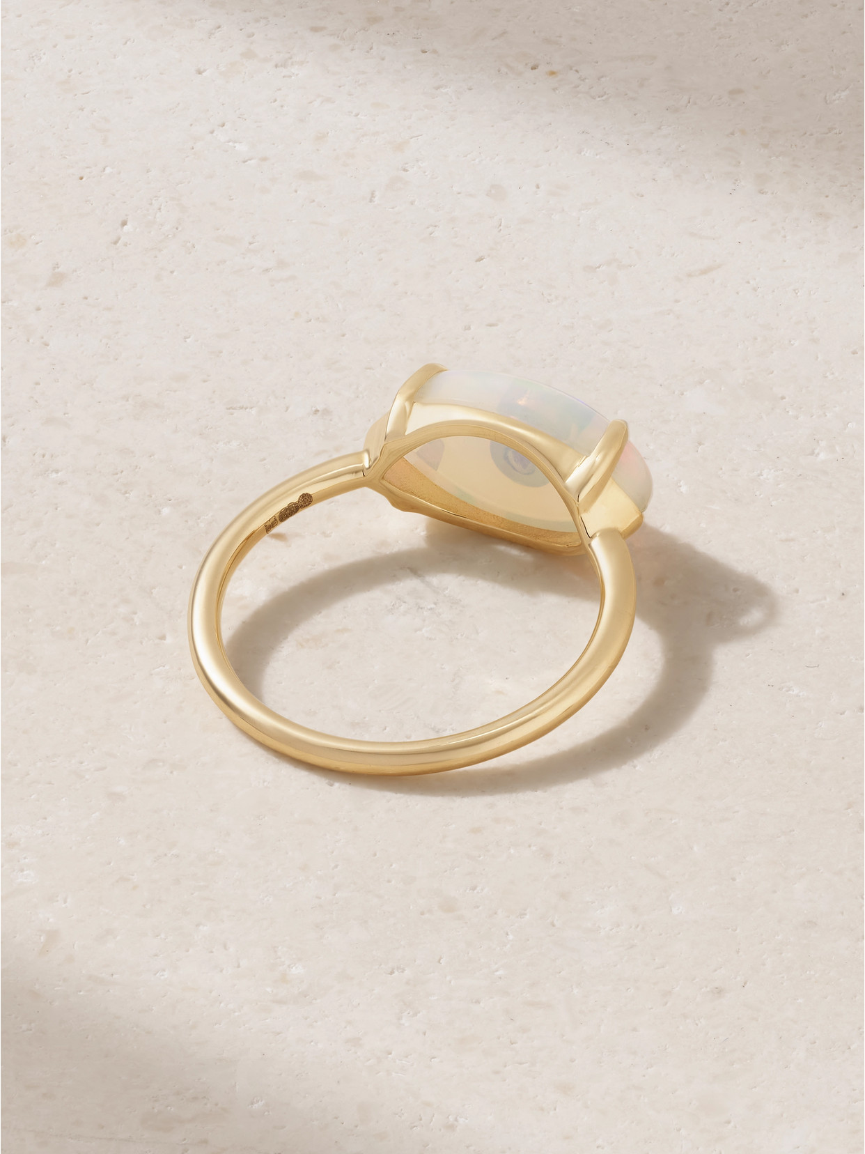 Sydney Evan Evil Eye 14-karat Gold Opal And Sapphire Ring In Gold