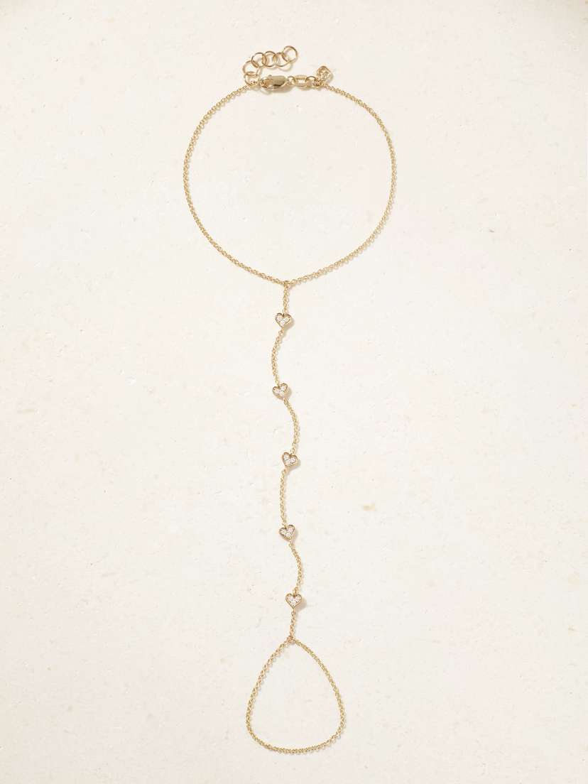 Sydney Evan Princess 14-karat Gold Diamond Bracelet