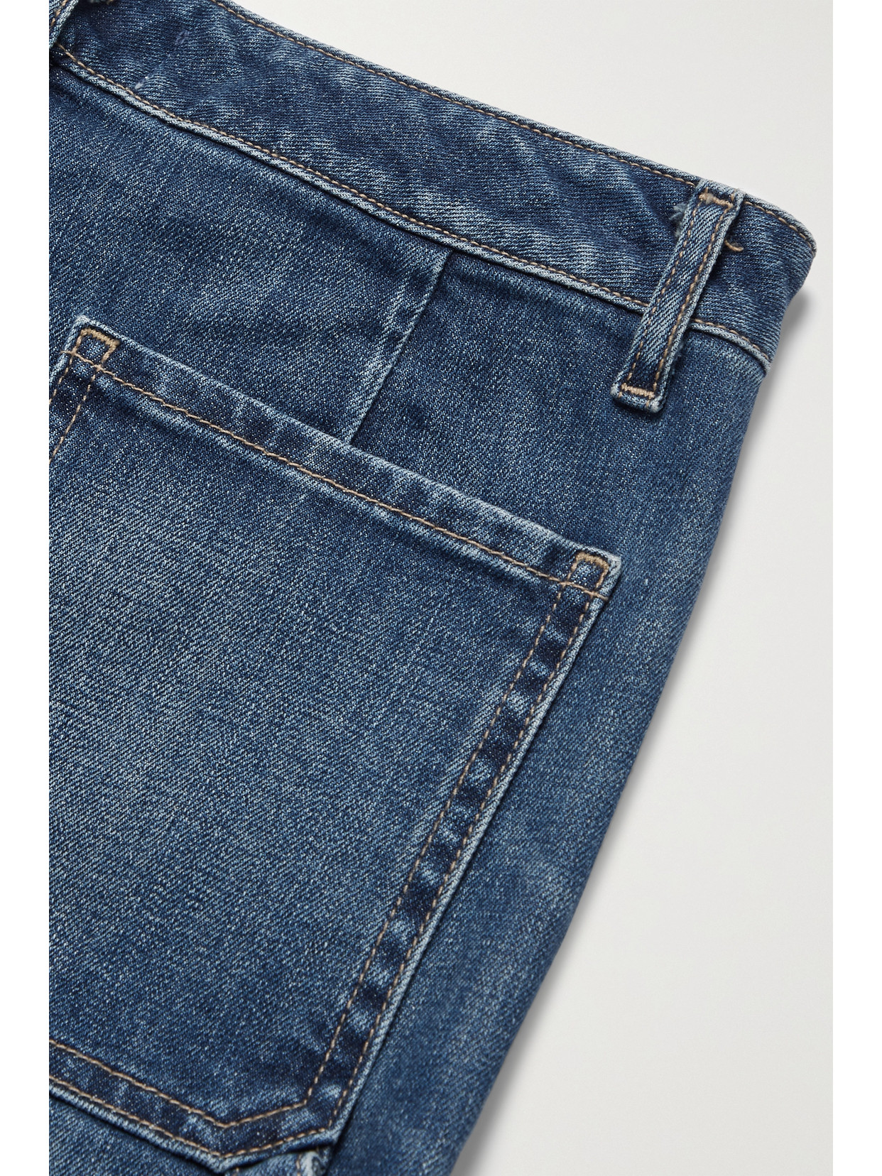 Shop Nili Lotan Quentin High-rise Wide-leg Jeans In Blue