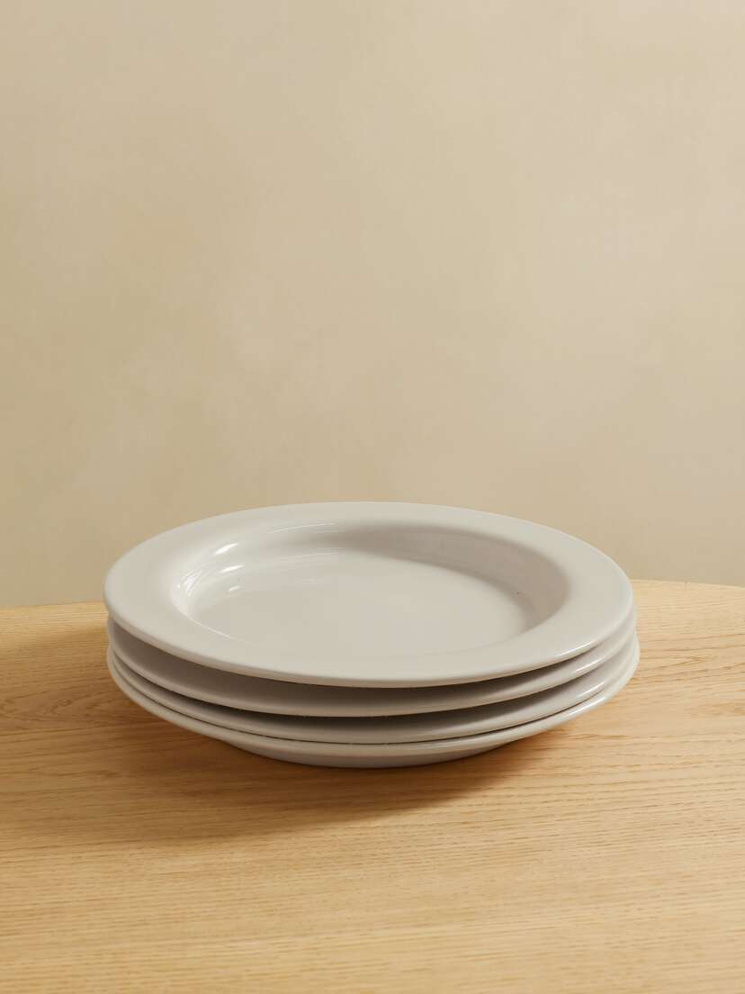 LOUISE ROE + Sophia Roe S.r Collection Set Of Four Ceramic Dinner Plates