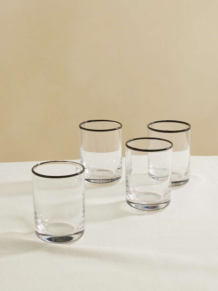 LOUISE ROE + Sophia Roe S.r. Collection Low Set Of Four Glasses
