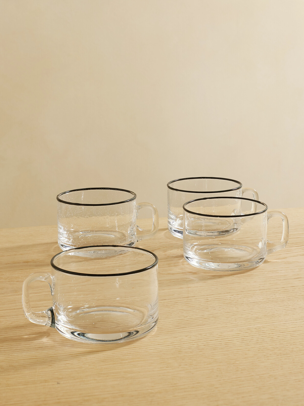 LOUISE ROE - + Sophia Roe Bubble Set Of Four Glass Cups - Neutrals