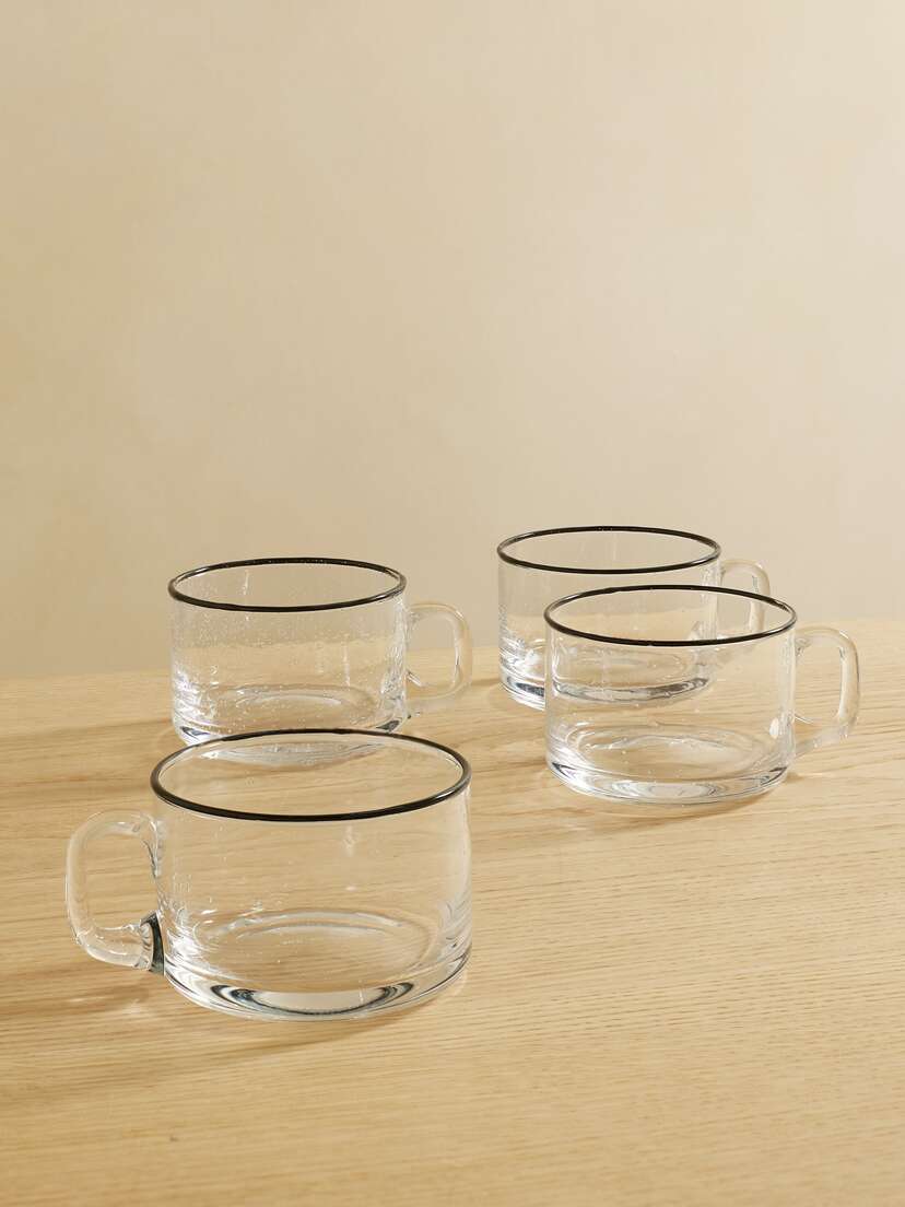 LOUISE ROE + Sophia Roe S.r Collection Bubble Set Of Four Glass Cups