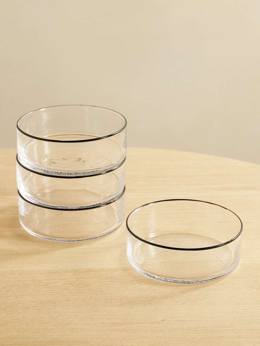 LOUISE ROE + Sophia Roe S.r. Collection Set Of Four Glass Trays