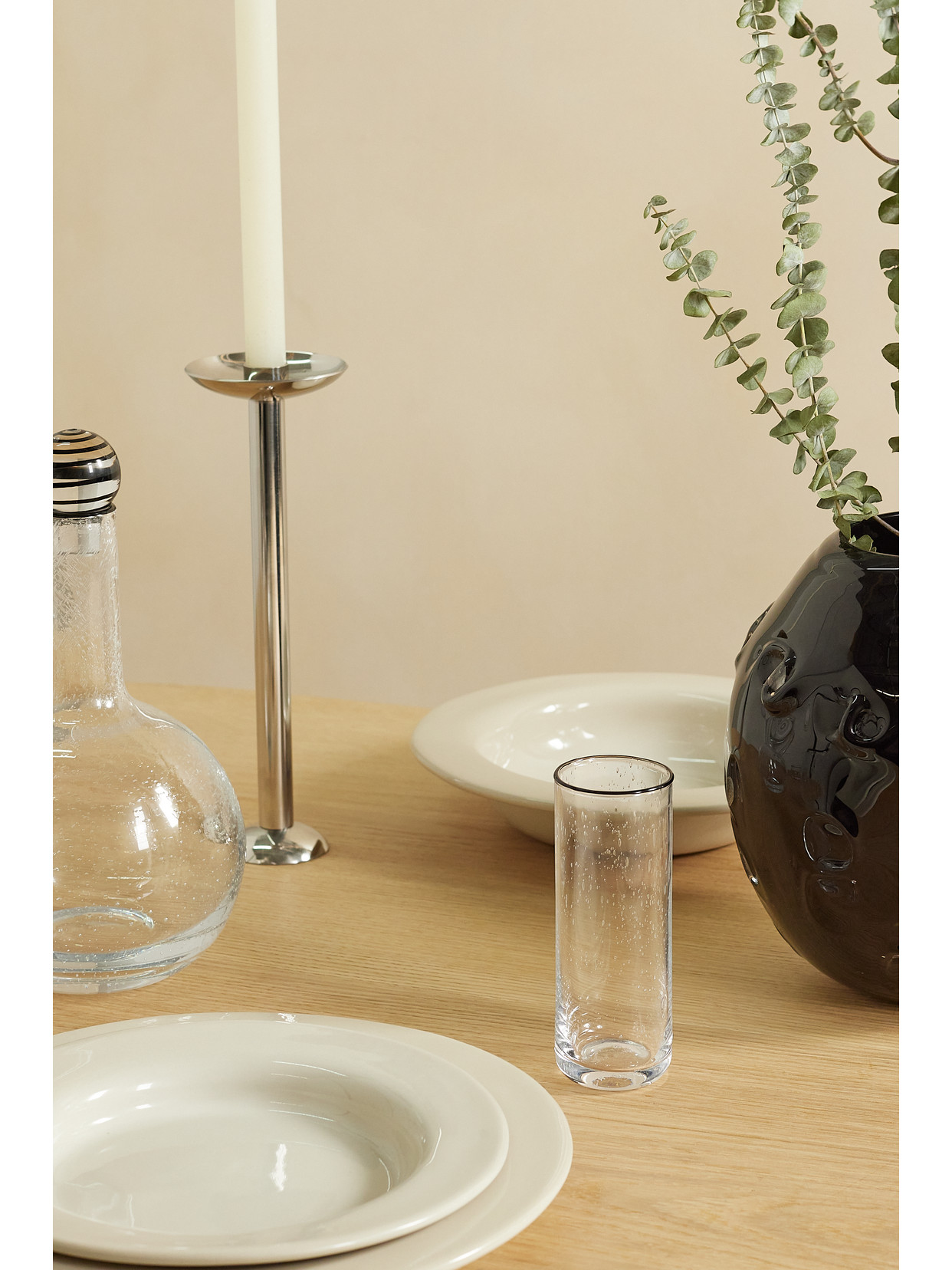 Louise Roe + Sophia Roe S.r. Collection Tall Set Of Four Glasses In Neutrals