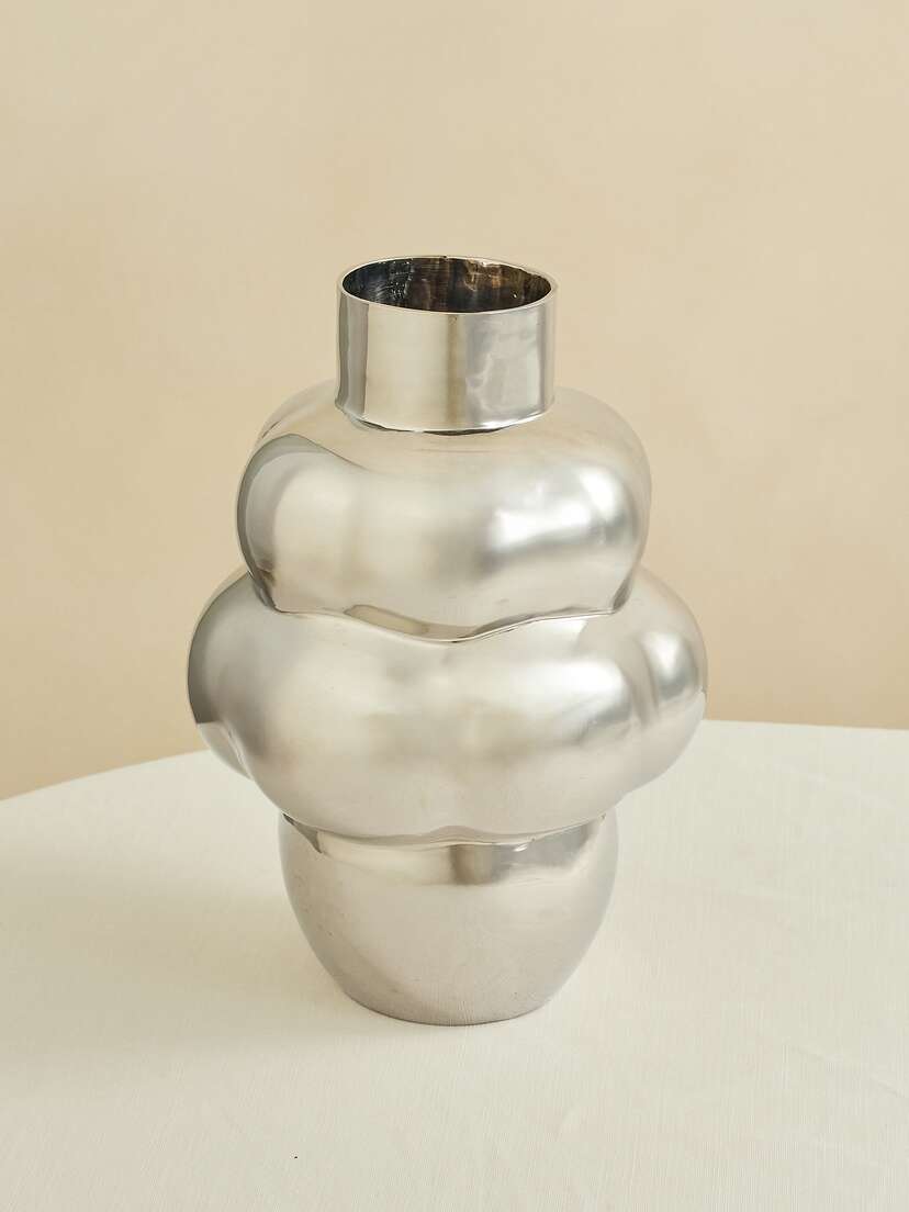LOUISE ROE The Roe Studio Balloon Object 000 Silver-tone Vase