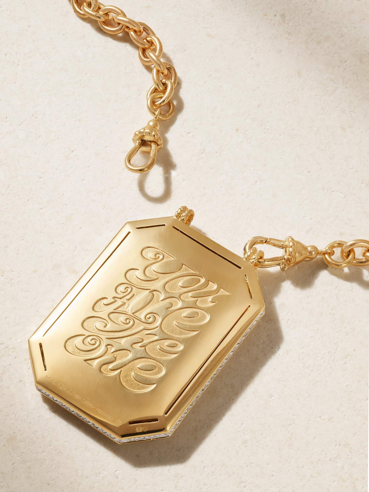 MARIE LICHTENBERG YOU ARE THE ONE 18-KARAT GOLD DIAMOND NECKLACE