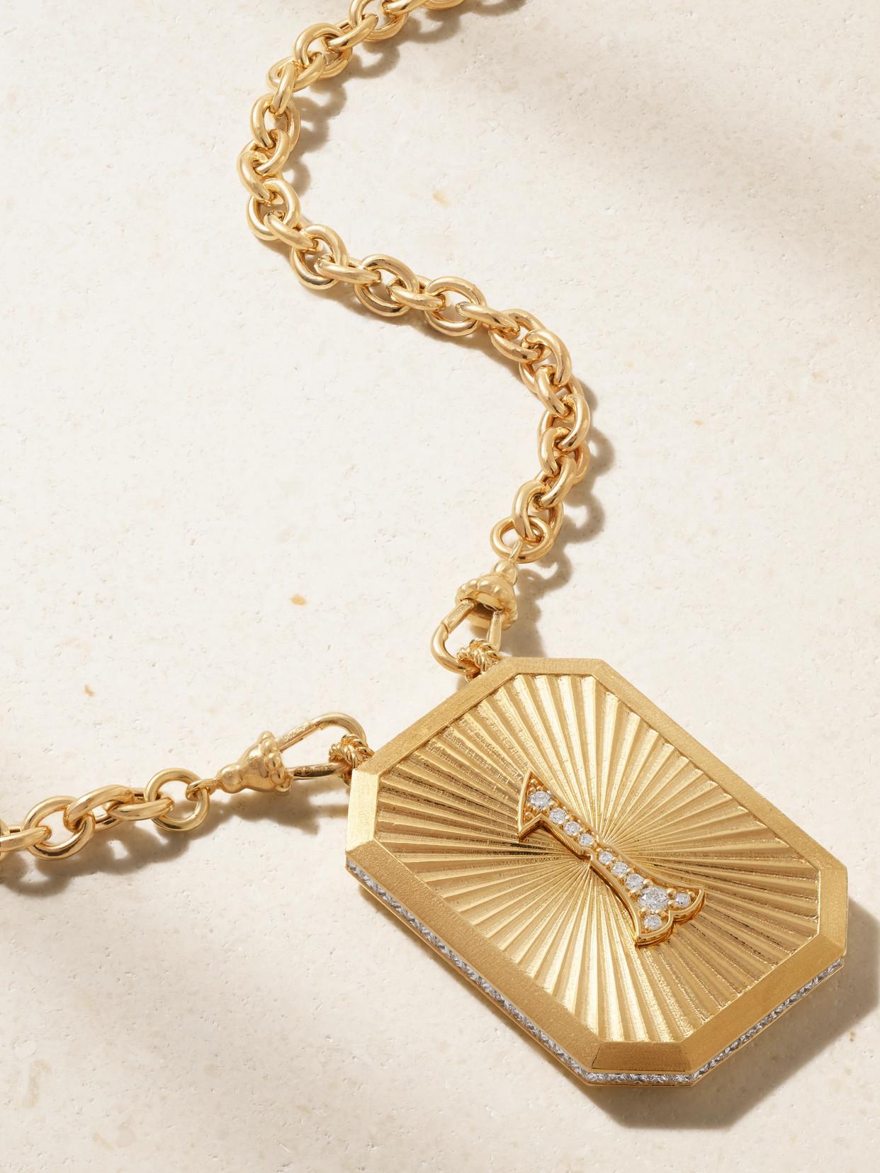 MARIE LICHTENBERG YOU ARE THE ONE 18-KARAT GOLD DIAMOND NECKLACE