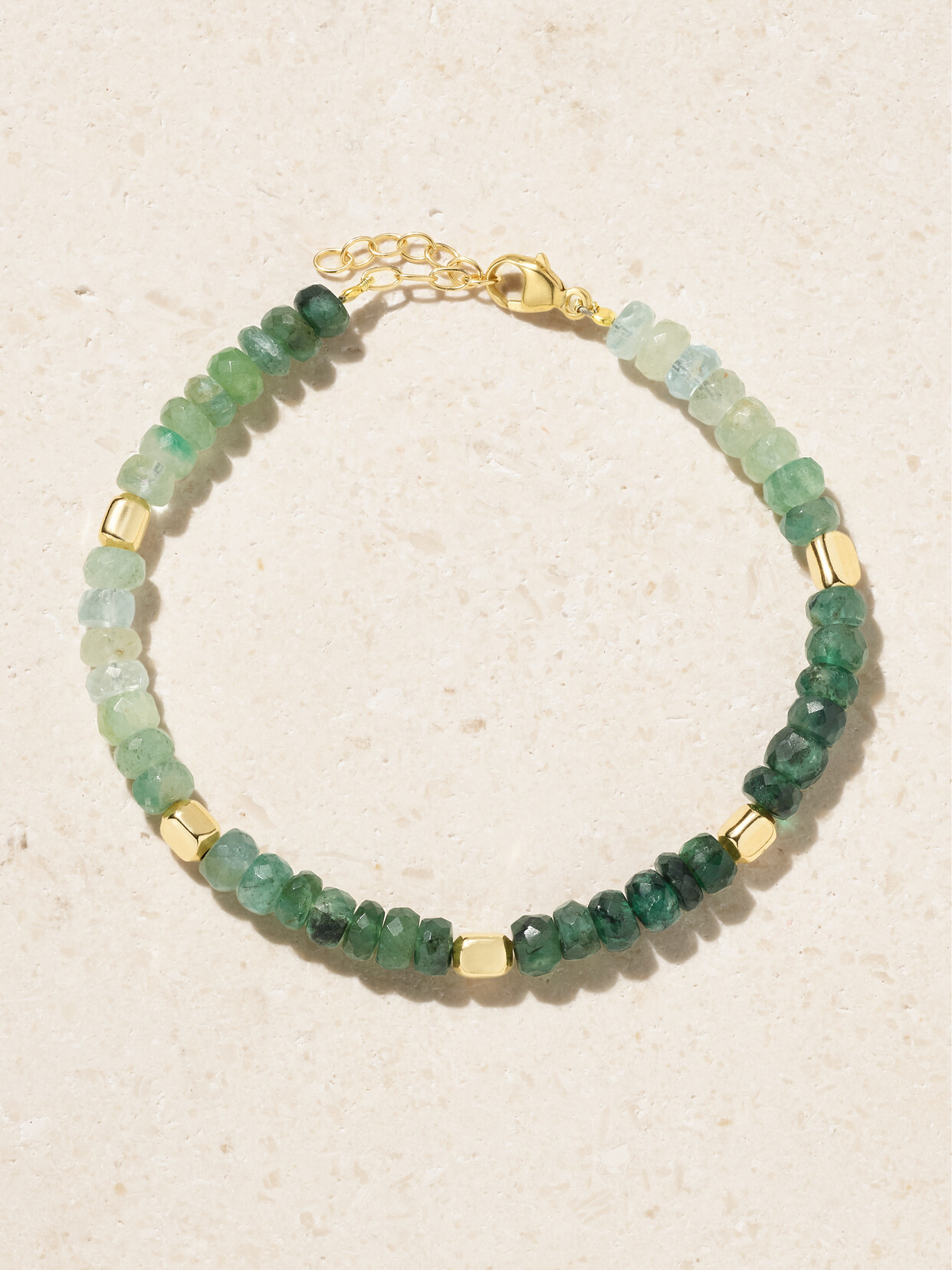 Jia Jia Jumbo 14-karat Gold Emerald Bracelet In Green