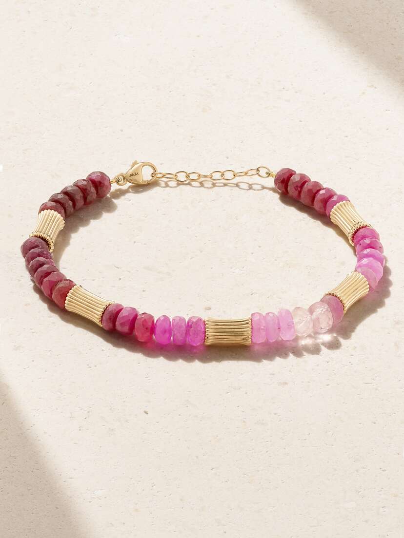 JIA JIA Jumbo 14-karat Gold Ruby Bracelet