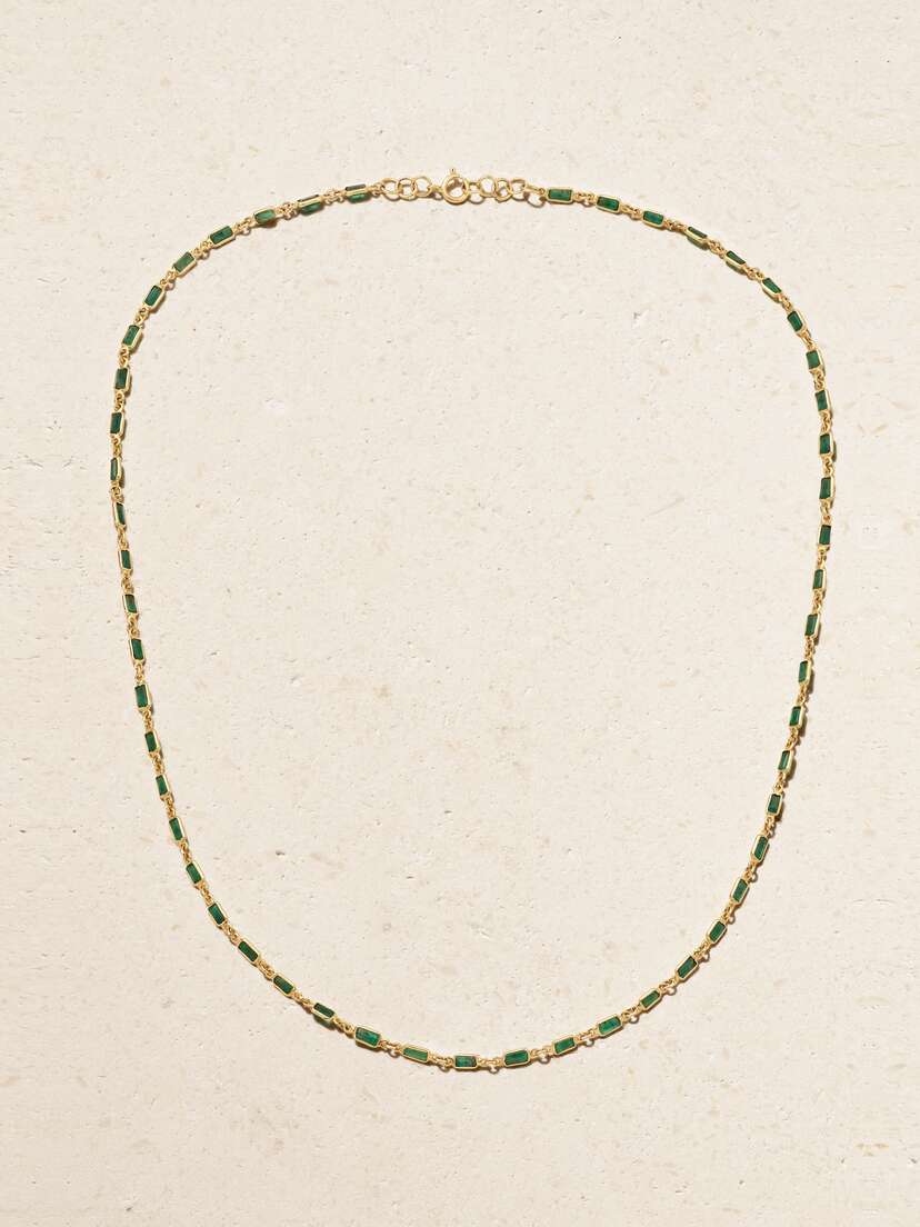 JIA JIA 14- Karat Gold Emerald Necklace