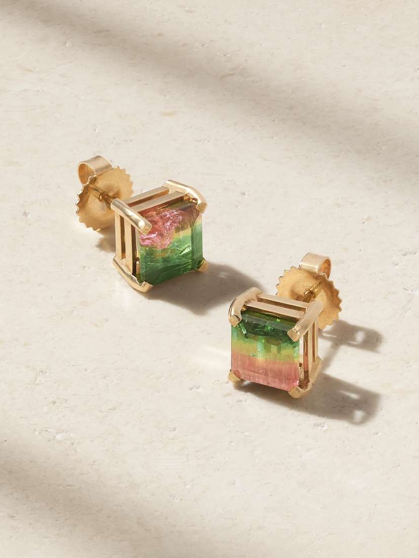 JIA JIA 14-karat Gold Tourmaline Earrings
