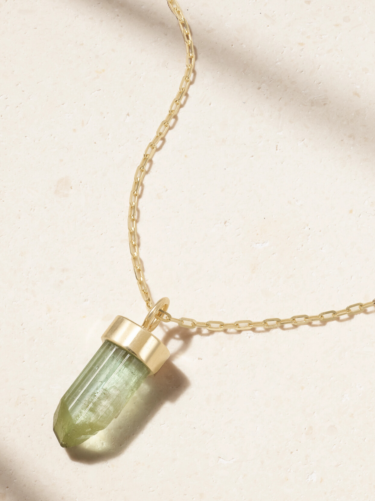 JIA JIA - 14-karat Gold Tourmaline Necklace - Green