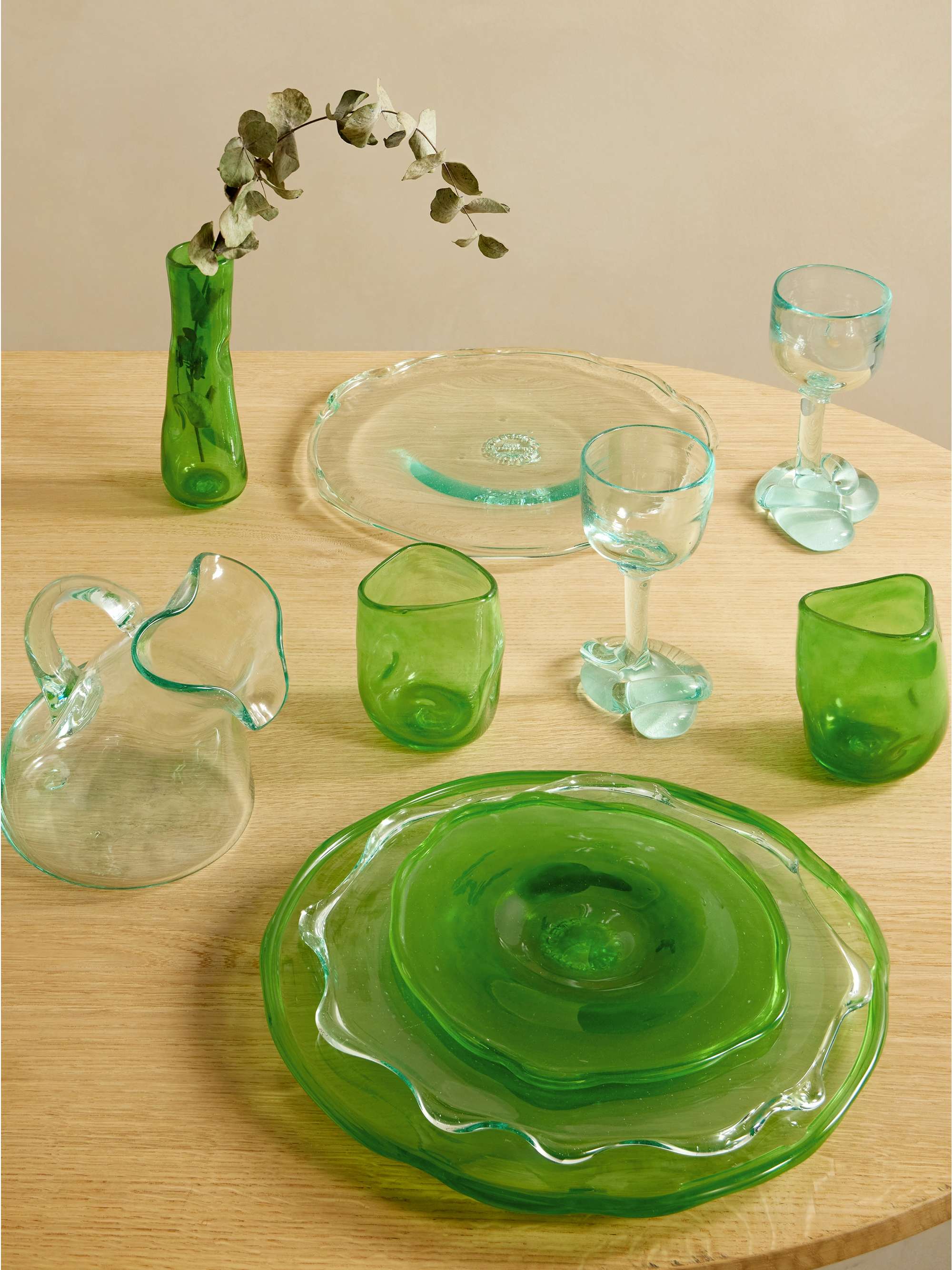 COMPLETEDWORKS 17 piece glass dinner set NET A PORTER