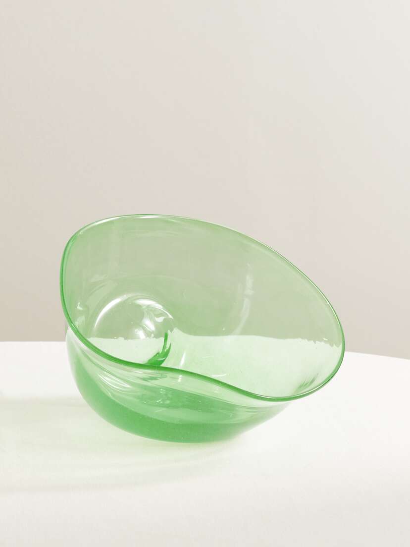 Completedworks Thaw Asymmetric Recycled-glass Bowl