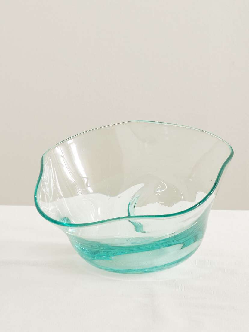 Completedworks Thaw Asymmetric Recycled-glass Bowl