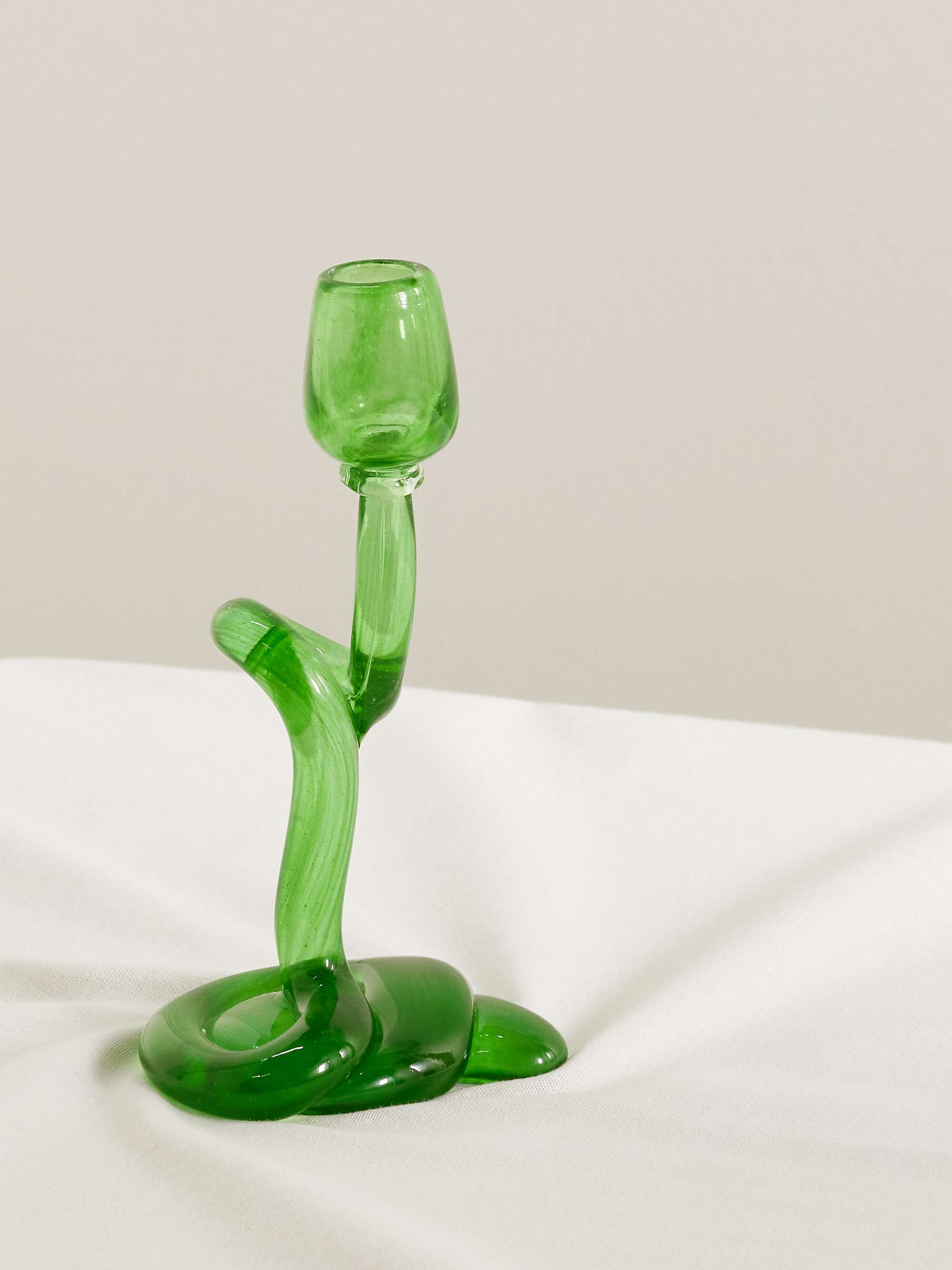 COMPLETEDWORKS Thaw recycled-glass candlestick