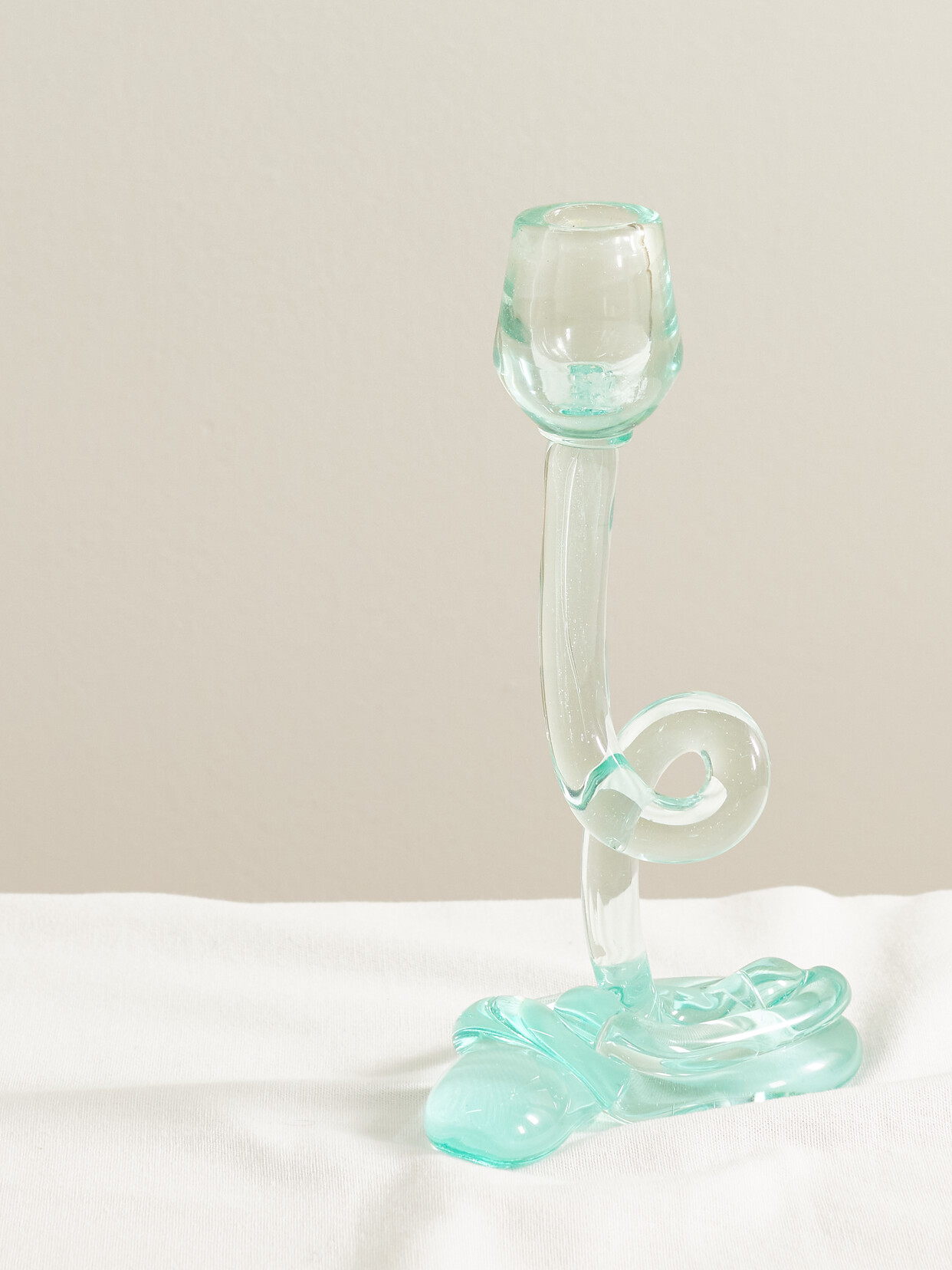 Completedworks - Thaw Recycled-glass Candlestick - Neutrals