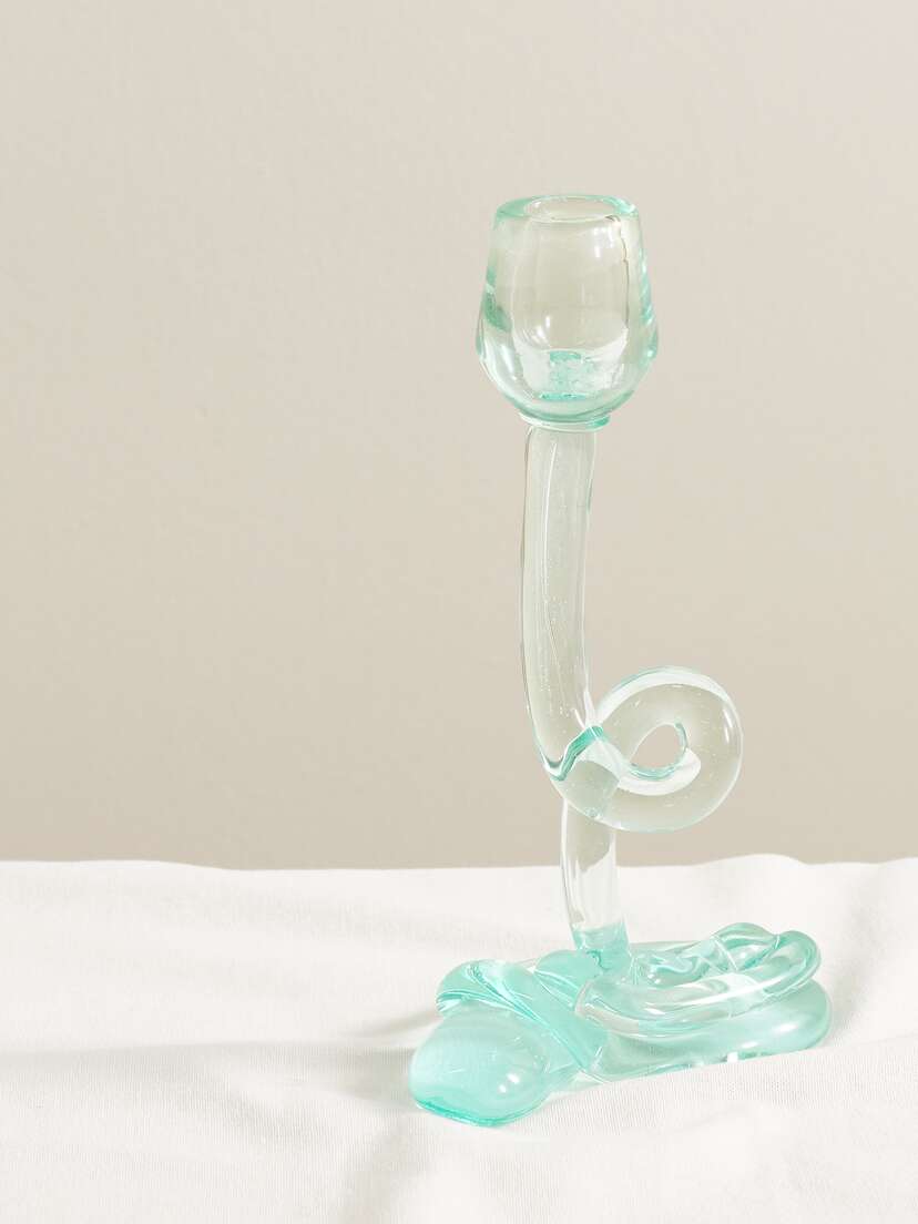 Completedworks Thaw Recycled-glass Candlestick