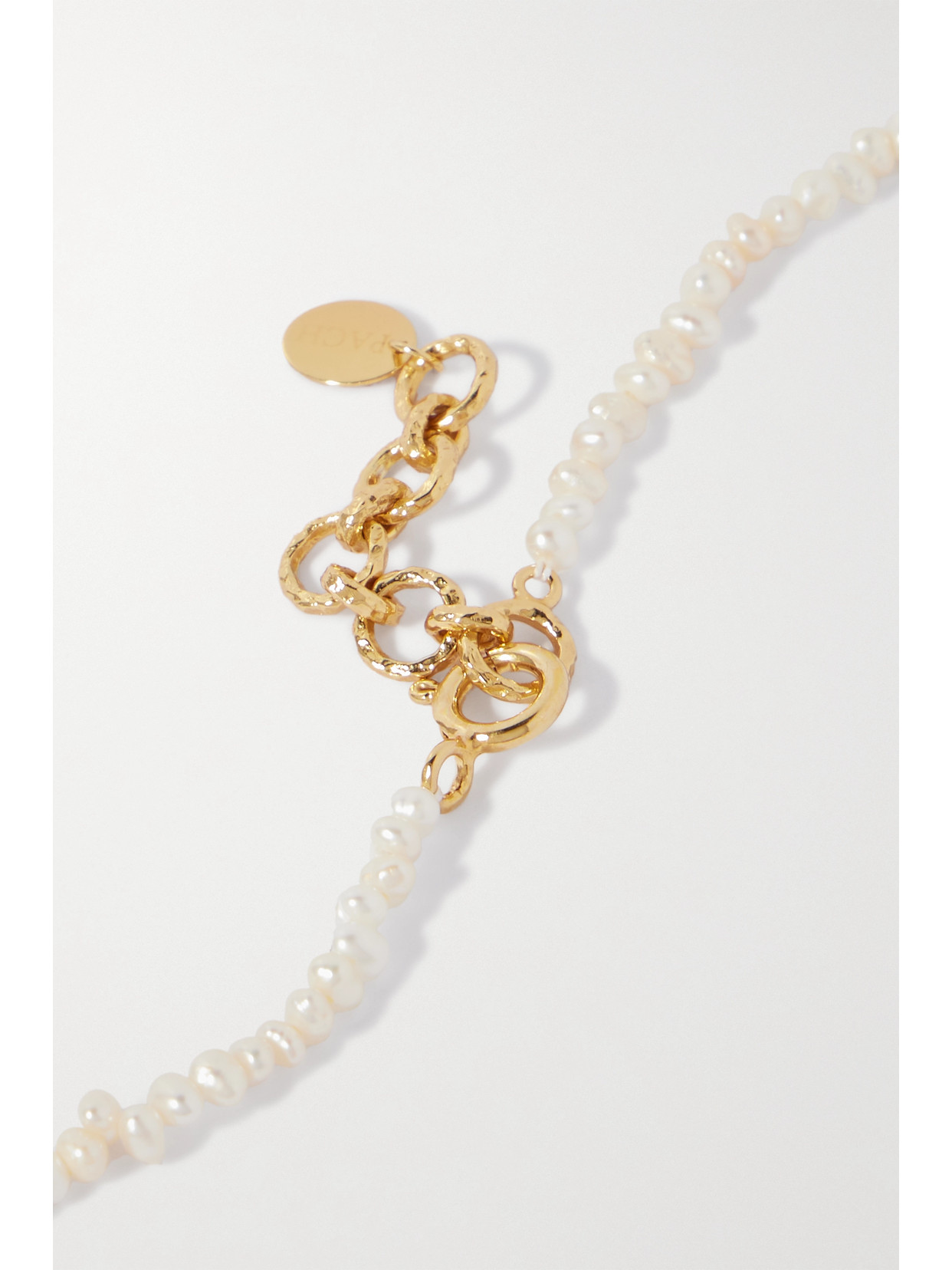 Pacharee Prado Gold Vermeil, Pearl And Emerald Necklace In White