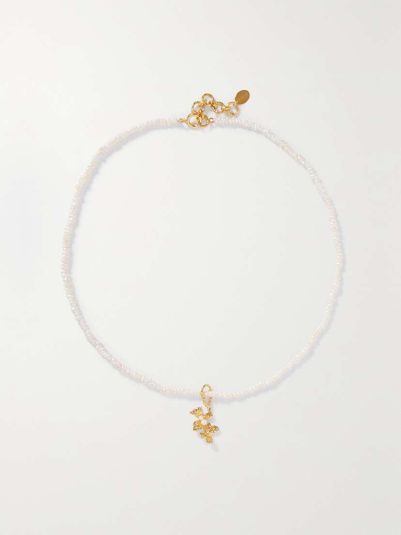 Pacharee Prado Gold-plated Pearl Necklace
