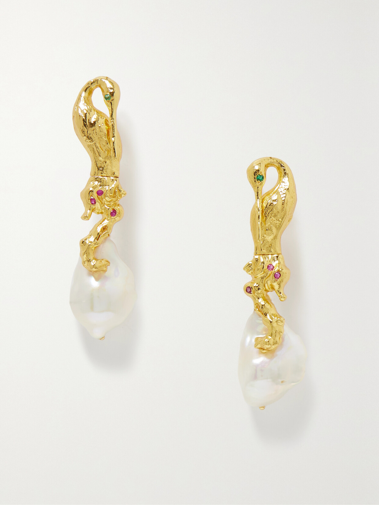 Pacharee - Kinari Gold-plated Multi-stone Earrings - One size