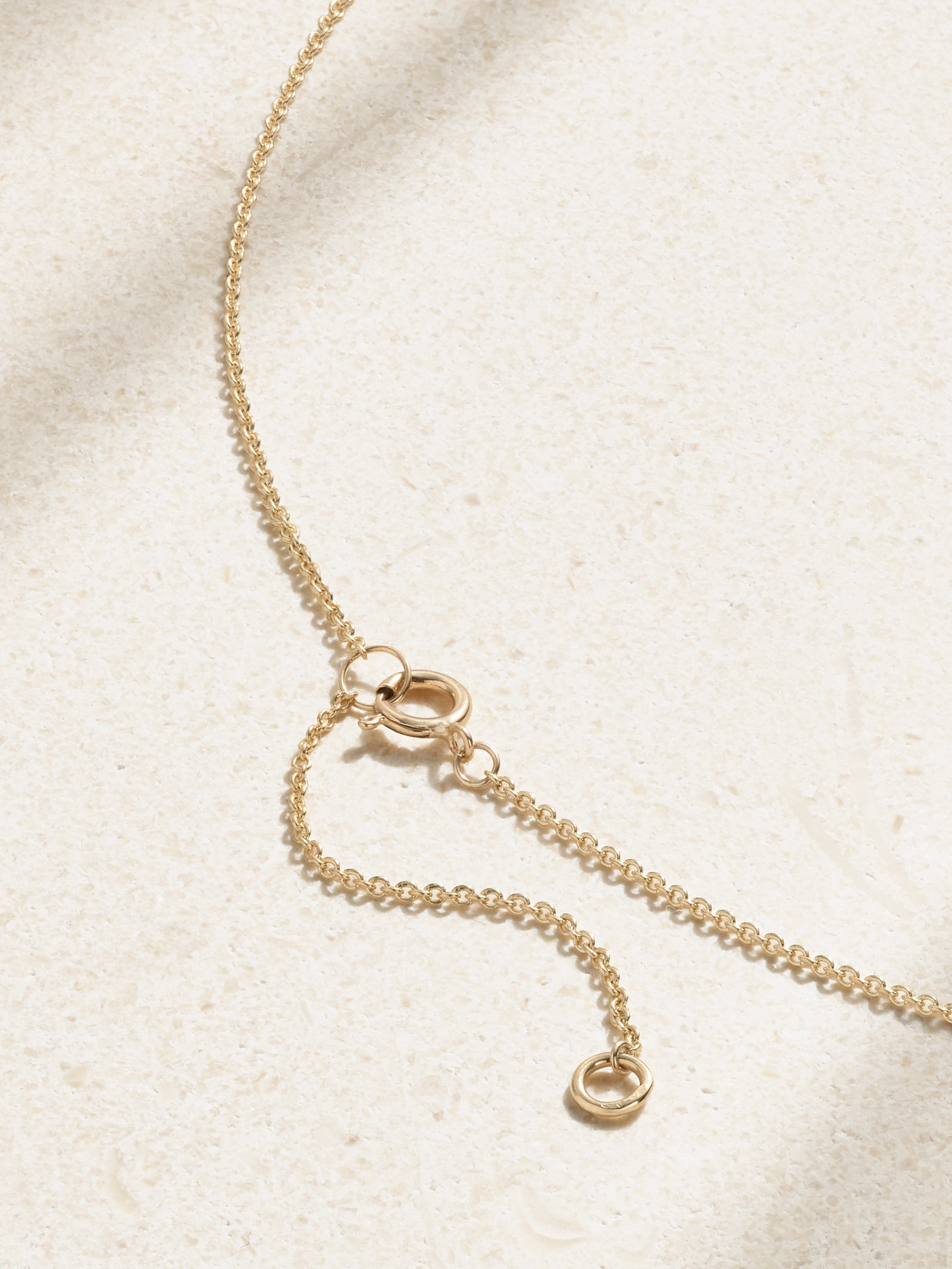 Shop Pascale Monvoisin Jil 9-karat Gold, Smoky Quartz And Diamond Necklace