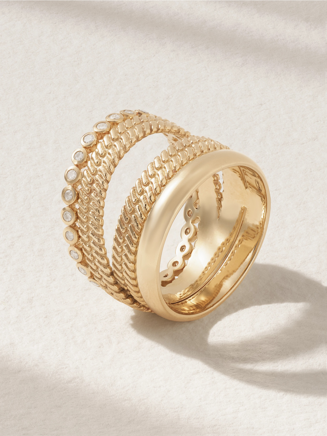 Pascale Monvoisin Jil N°4 9-karat Gold Diamond Ring