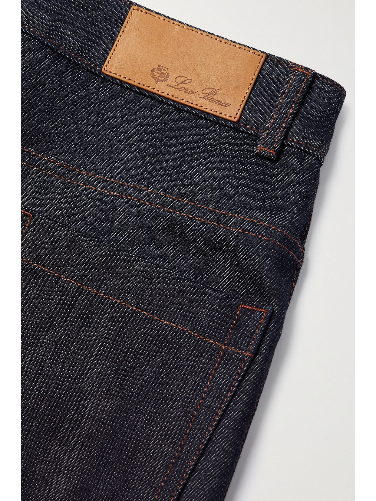 Shop Loro Piana High-rise Straight-leg Jeans In Blue