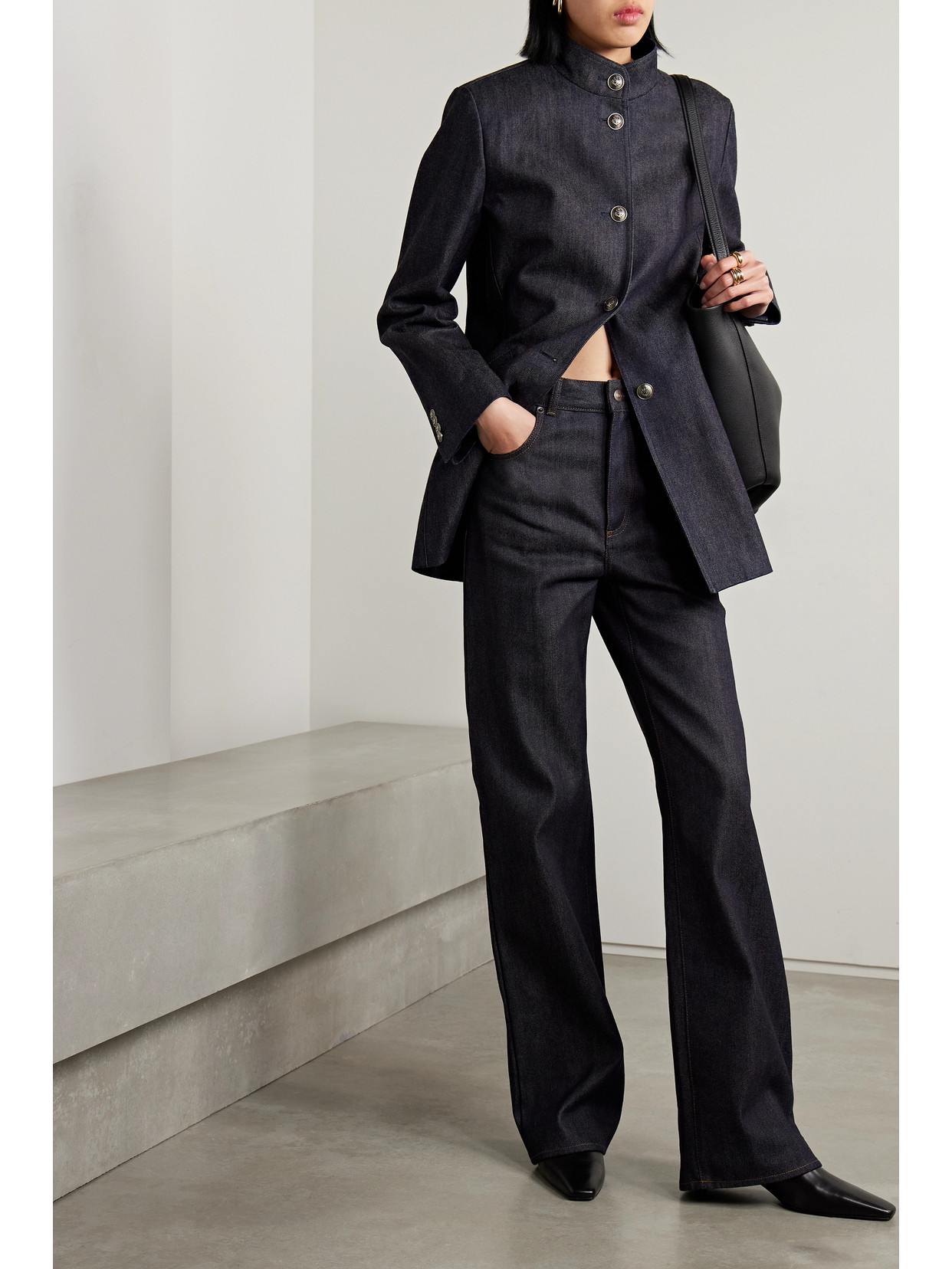 Loro Piana High-rise Straight-leg Jeans In Blue