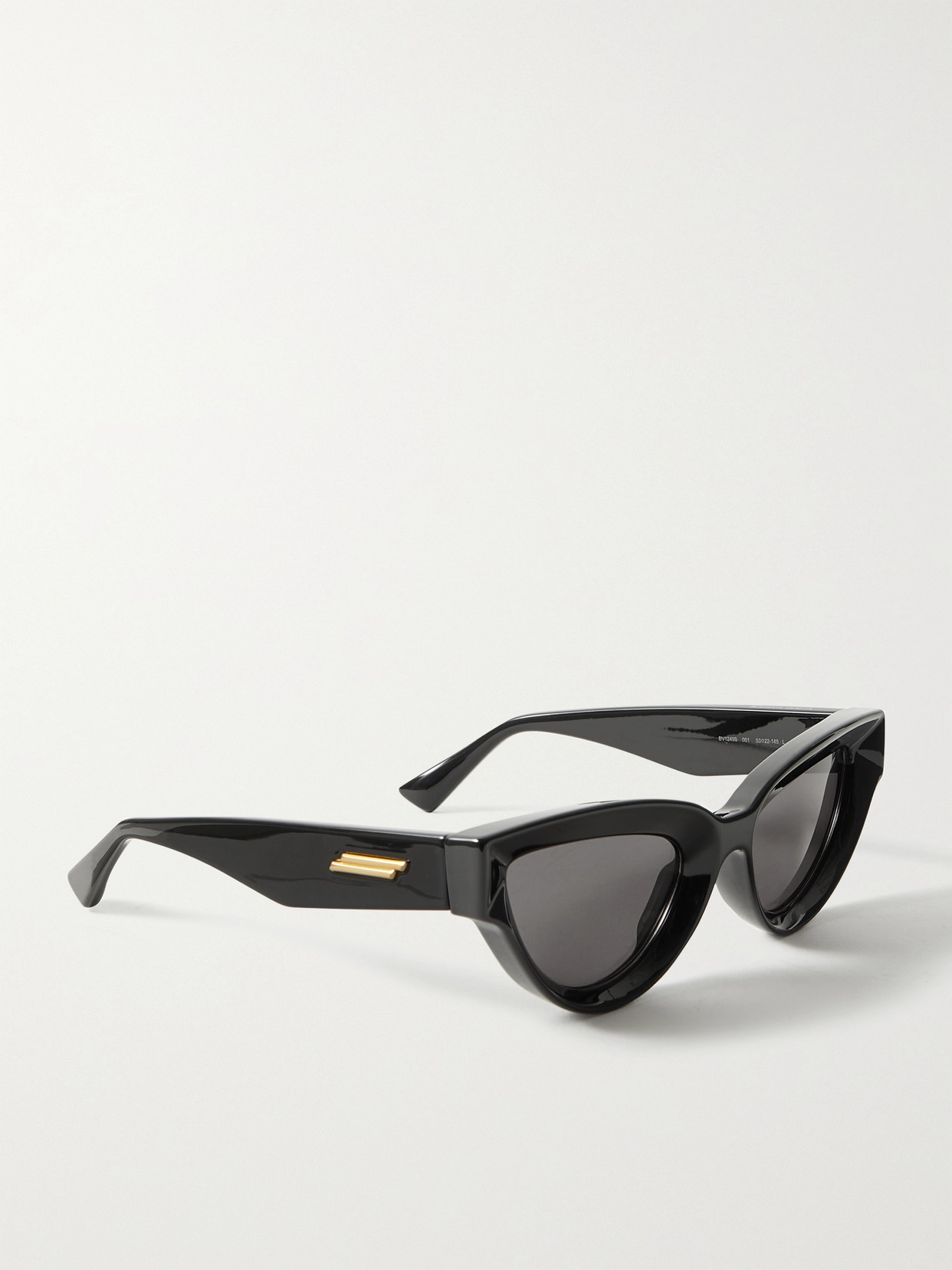 Bottega Veneta Injection Cat-eye Acetate Sunglasses In Black