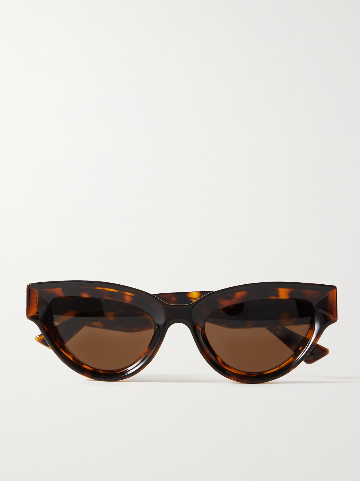 Bottega Veneta Injection Cat-eye Tortoiseshell Acetate Sunglasses